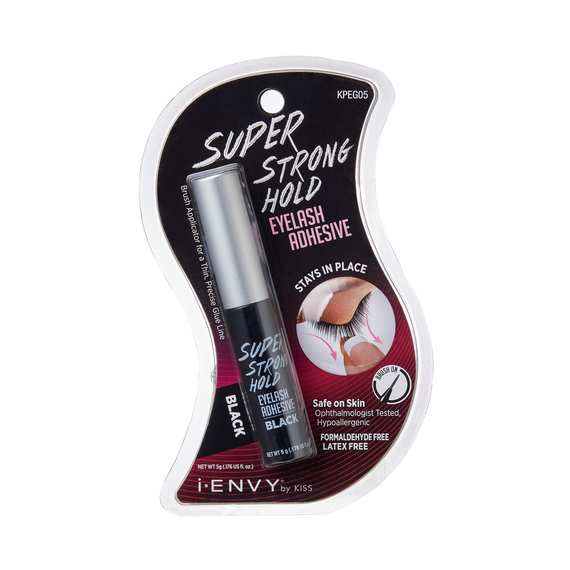 Foto 2 pulgar | Adhesivo Para Pestañas Kiss I-envy Super Strong Hold Black, 5 Ml - Venta Internacional.