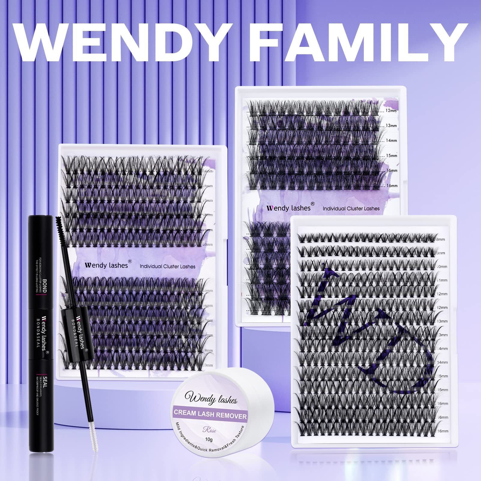 Foto 8 pulgar | Cluster Lash Bond And Seal Wendy Lashes, 5 Ml, Para Pestañas - Venta Internacional.