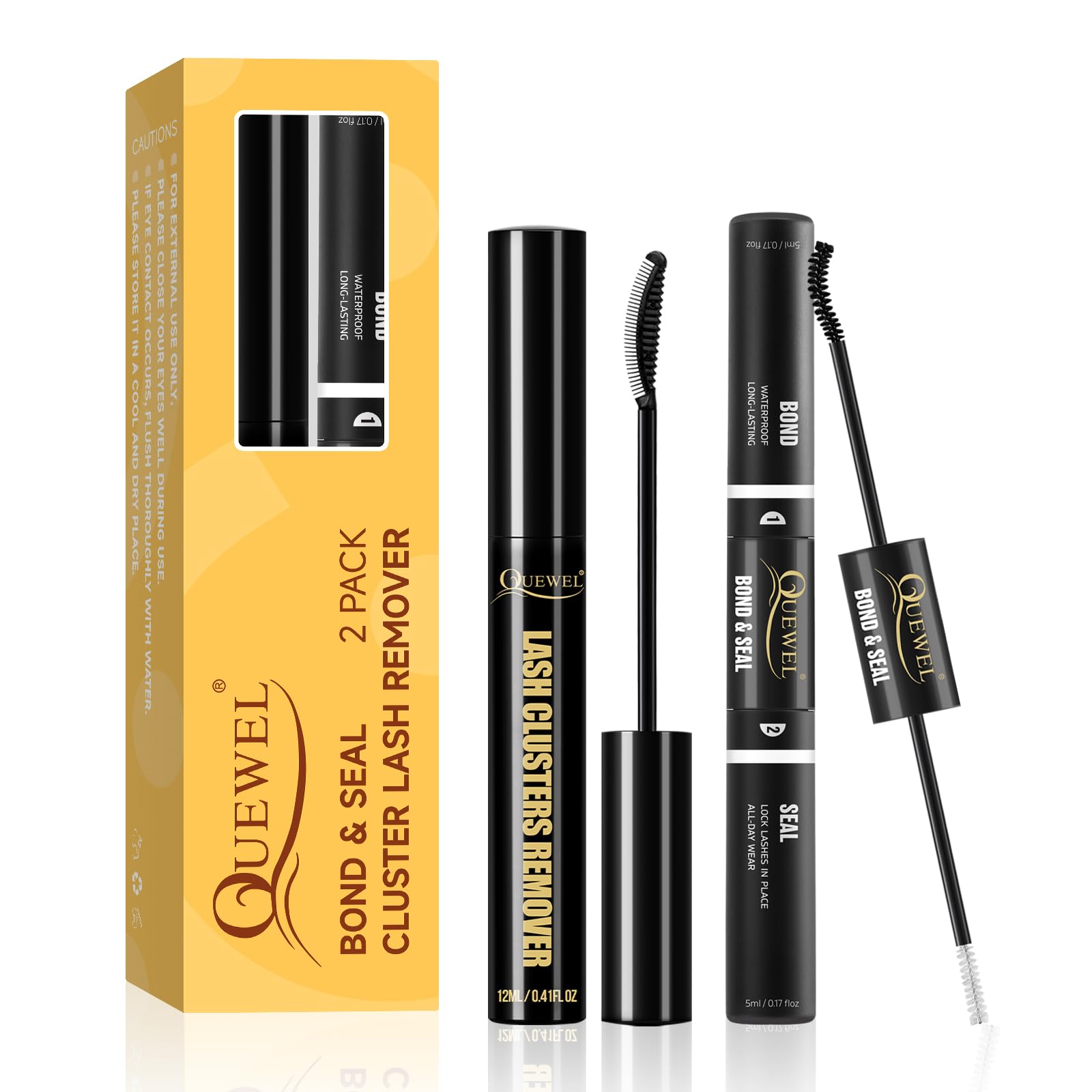 Kit Eliminador De Uniones Y Selladores De Pestañas Quewel, 12 Ml - Venta Internacional.