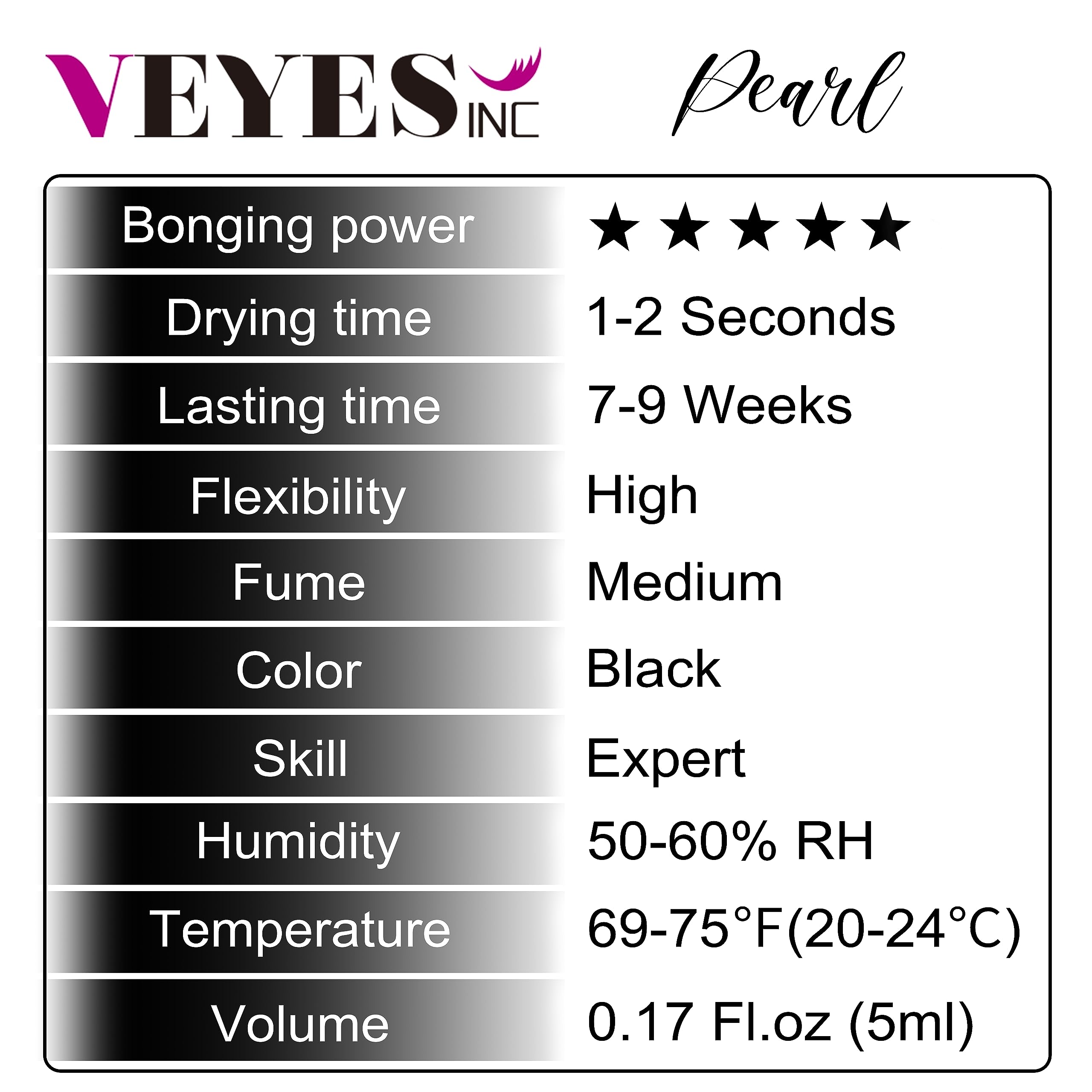 Foto 3 | Pegamento Para Pestañas Veyes Inc Para Extensiones De Pestañas S+ Pearl, 5 Ml - Venta Internacional.