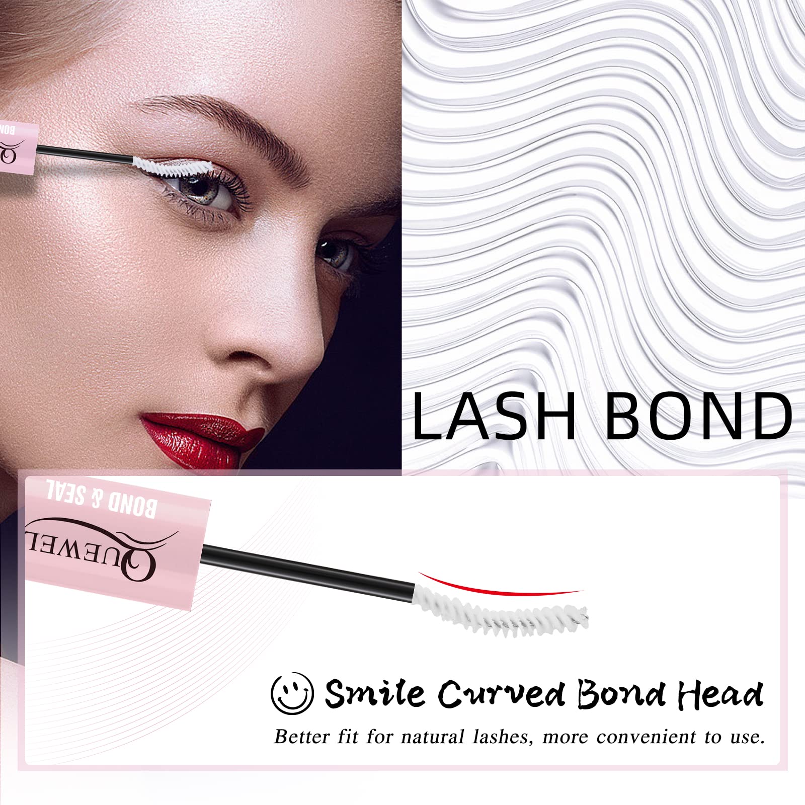 Foto 2 | Eyelash Bond & Seal Quewel, Resistente Al Agua, De Larga Duración, 10 Ml - Venta Internacional.