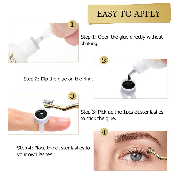 Foto 7 | Pegamento Para Pestañas Quewel Lash Clusters Glue, 6 Ml, Negro - Venta Internacional.