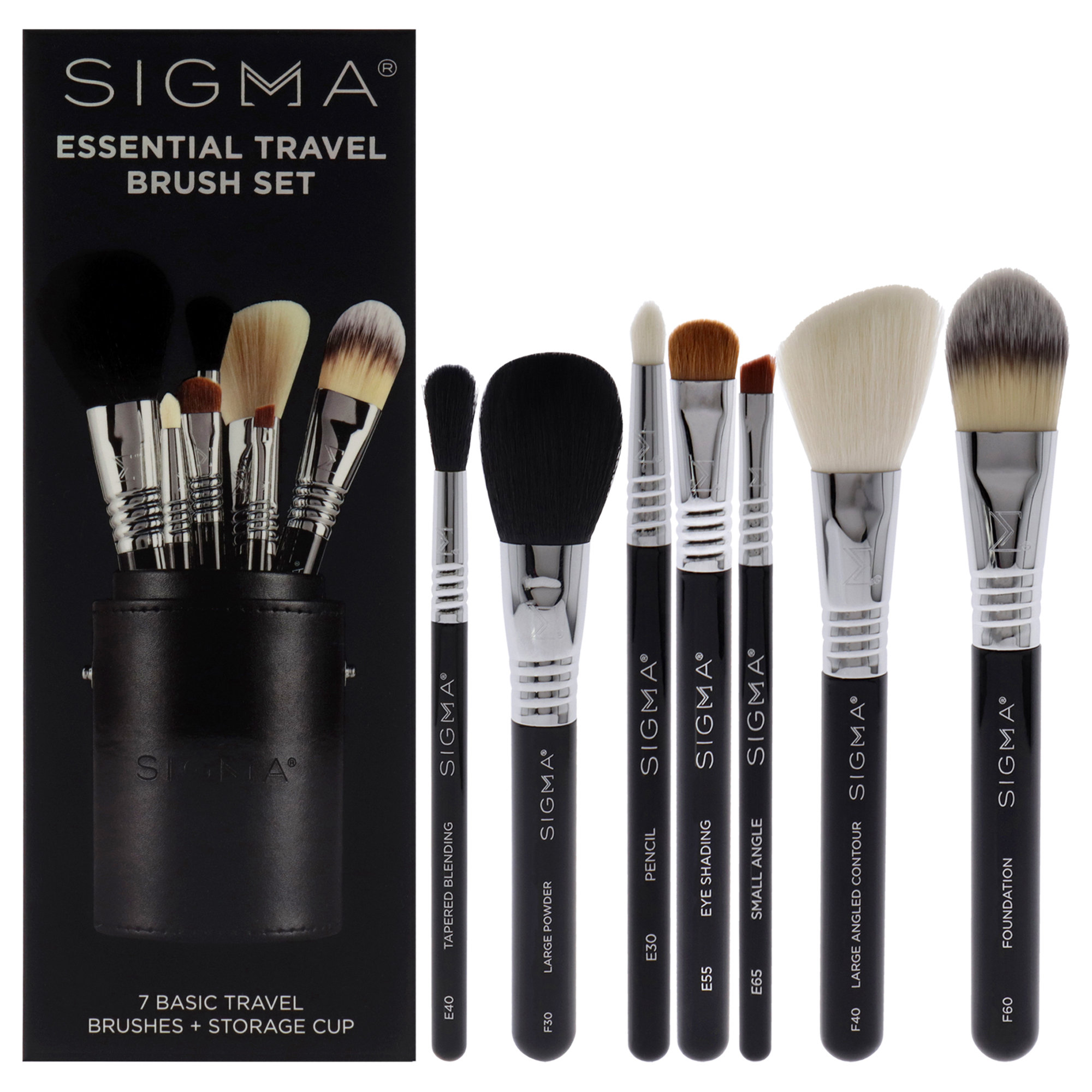 Set De Cepillos Sigma Essential Travel De 7 Piezas Para Mujer - Venta Internacional.