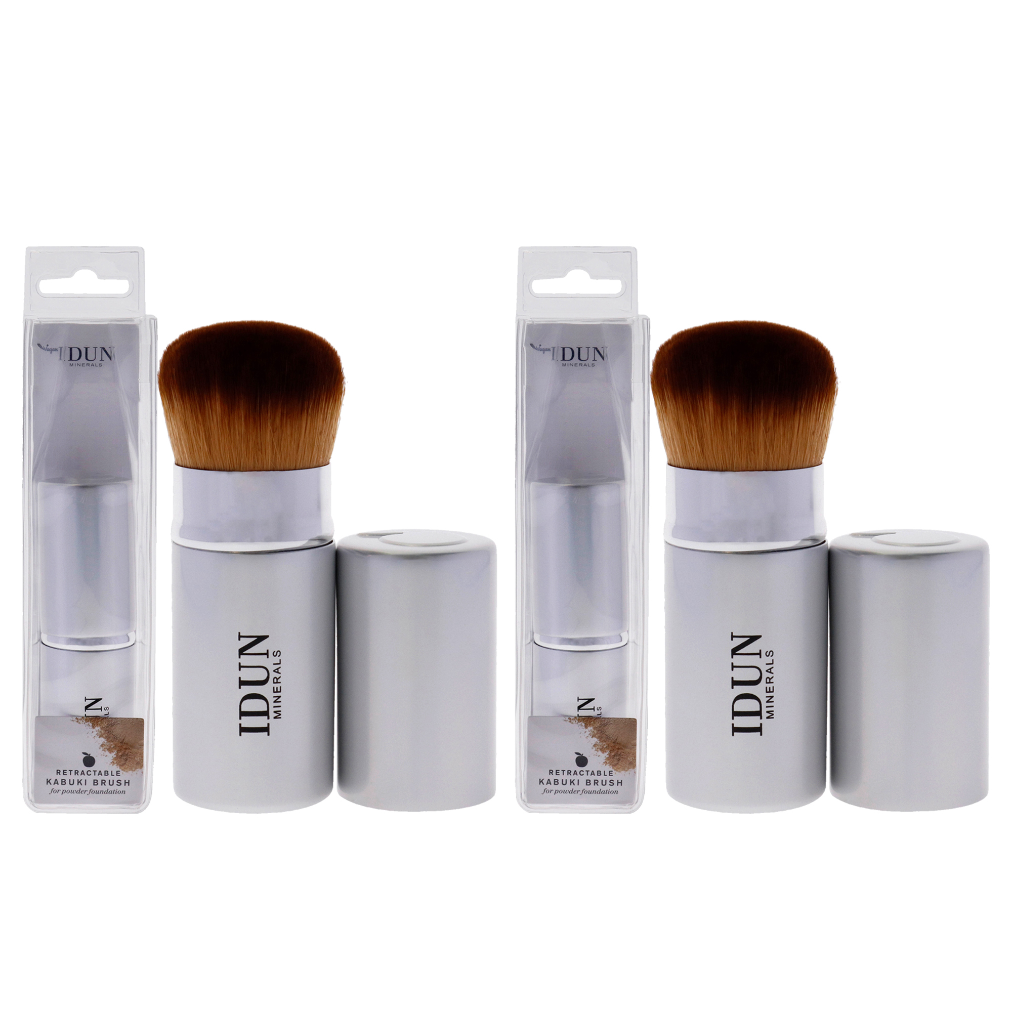 Brocha Retráctil Kabuki Idun Minerals 002 Para Mujer - Venta Internacional.