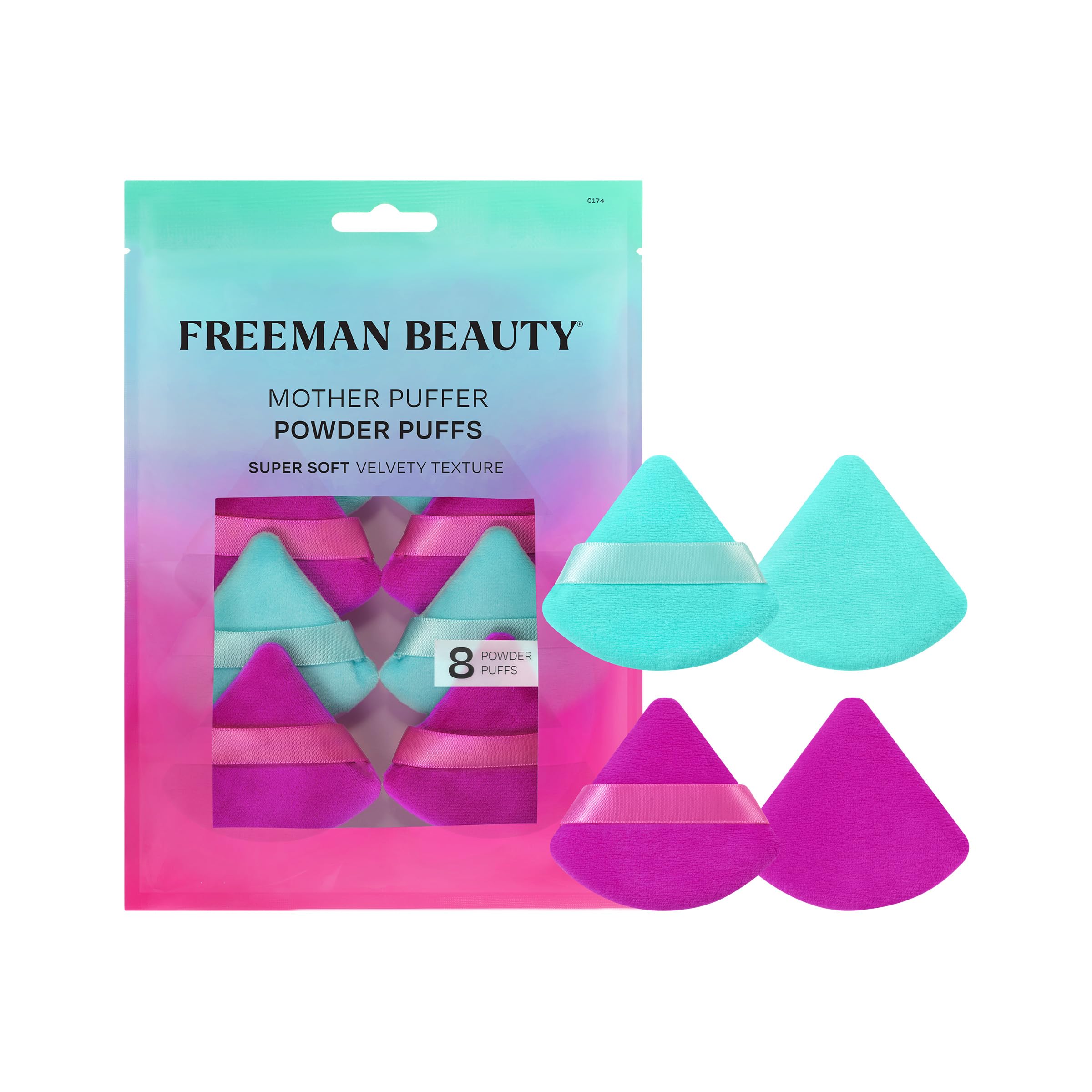 Set Powder Puff Freeman Mother Puffer, 8 Unidades, Terciopelo Vegano - Venta Internacional. $362