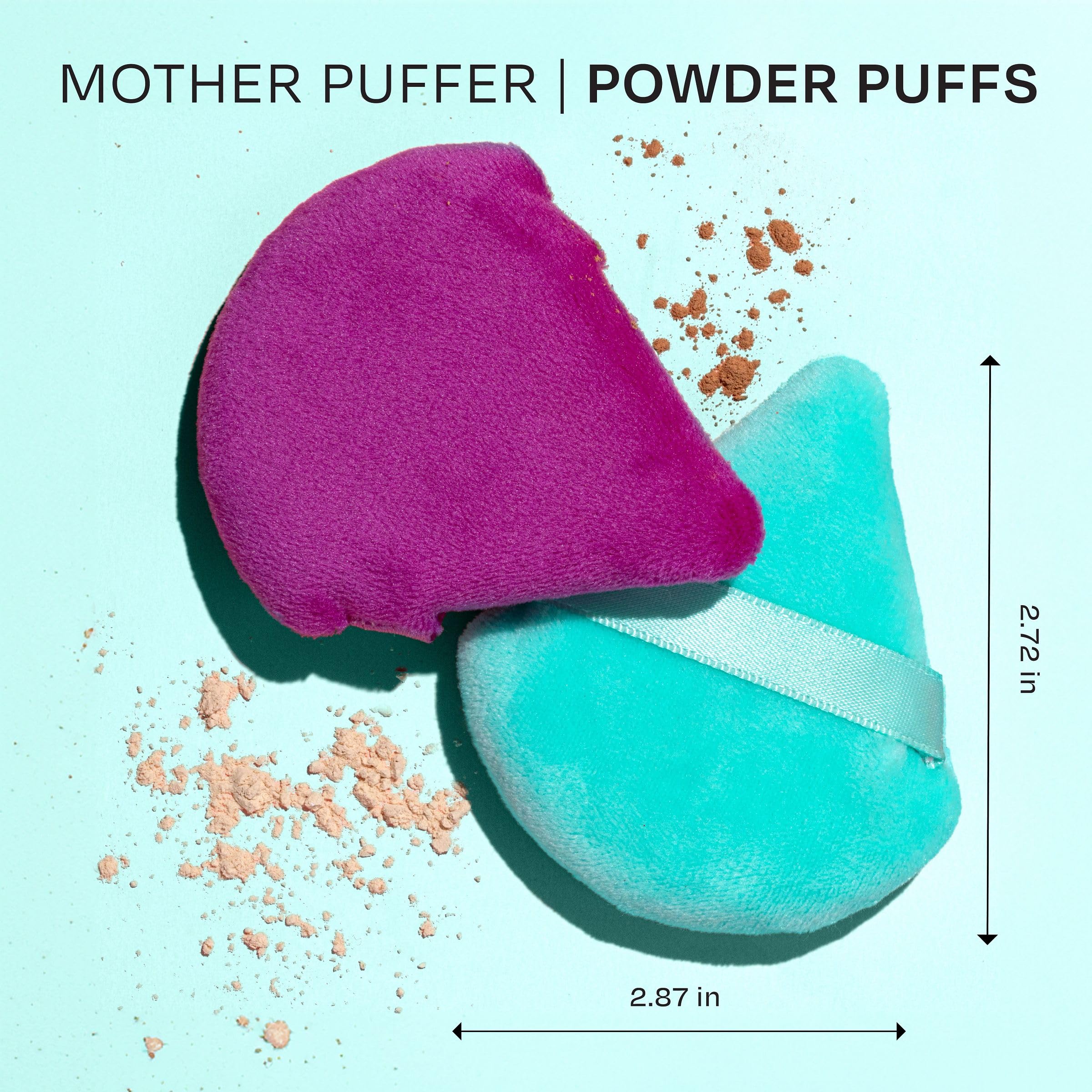 Foto 7 pulgar | Set Powder Puff Freeman Mother Puffer, 8 Unidades, Terciopelo Vegano - Venta Internacional.