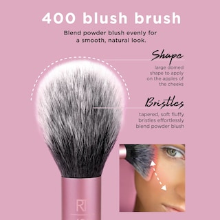 Foto 3 | Brocha De Maquillaje Real Techniques Ultra Plush Blush, 1 Unidad - Venta Internacional.