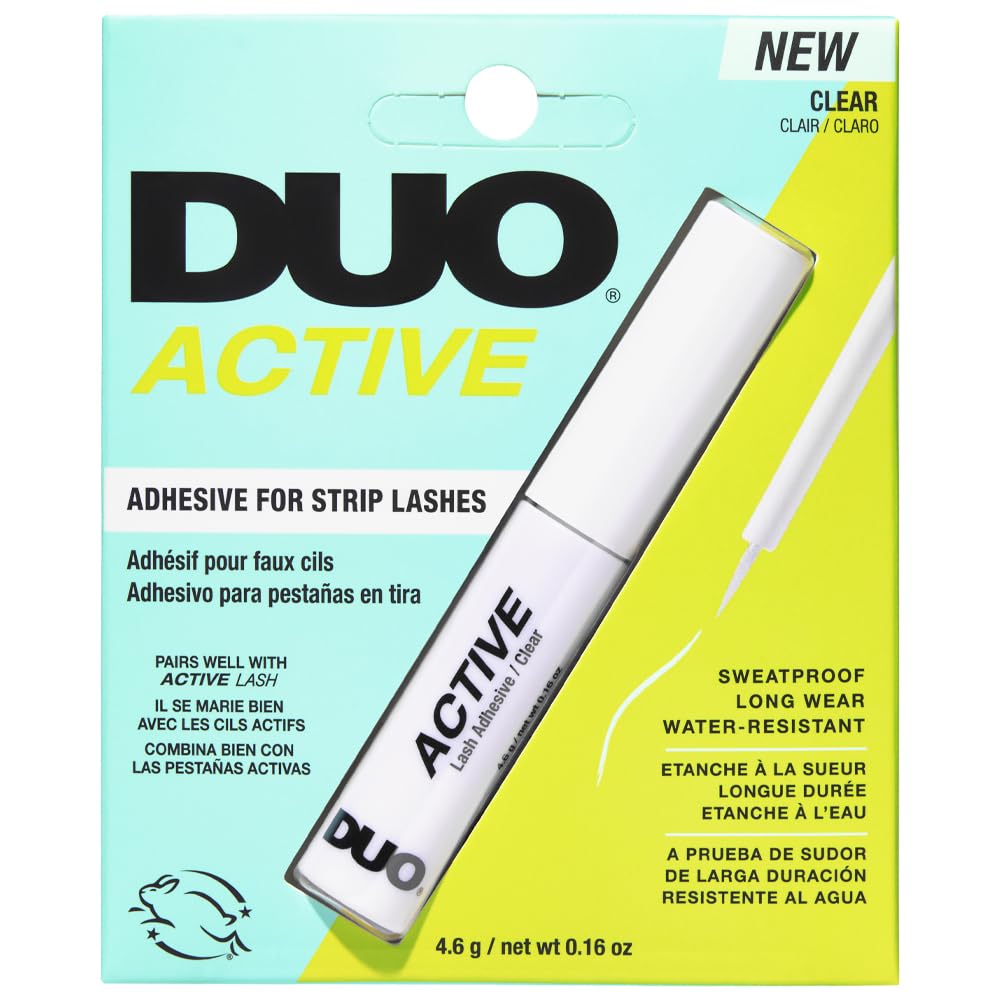 Pincel Adhesive Duo Active Clear Para Pestañas, 4,6 G - Venta Internacional.