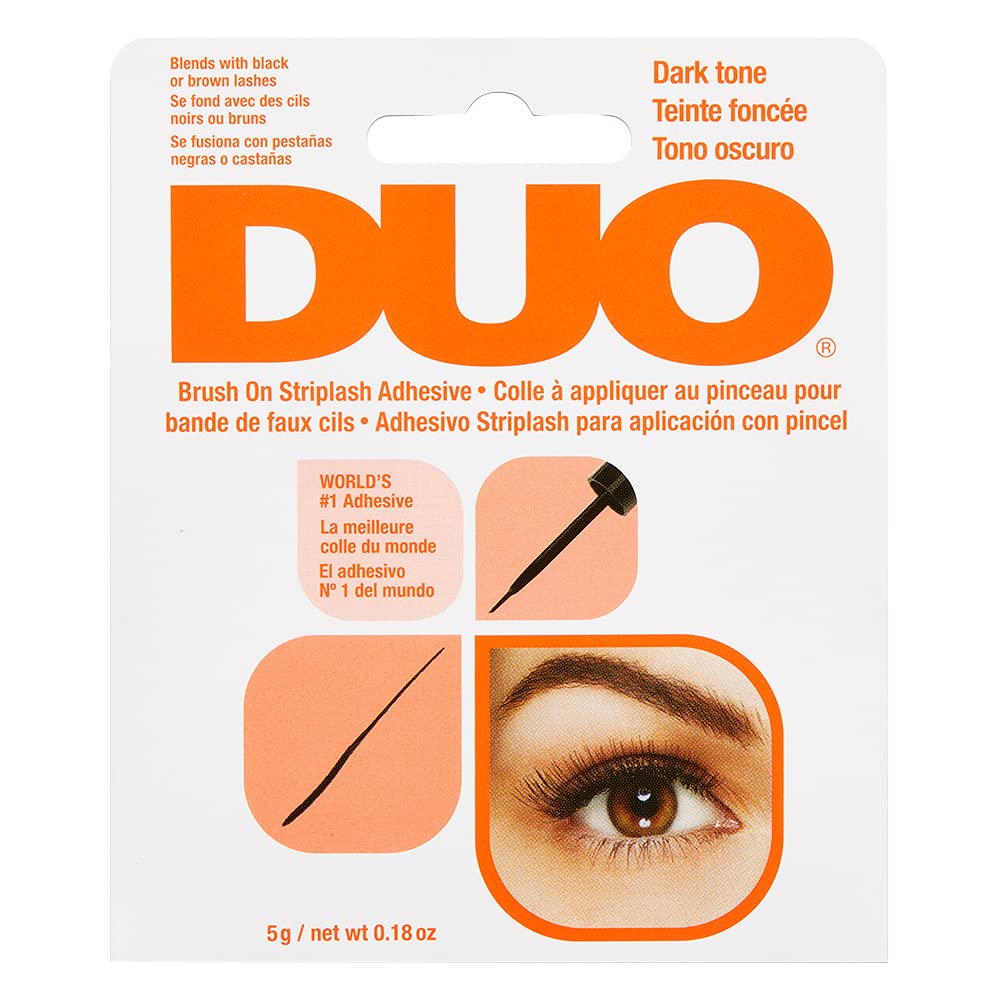 Foto 2 pulgar | Cinta Adhesiva Para Pestañas Duo, Con Brocha, Tono Oscuro, 5 Ml, Sin Látex - Venta Internacional.