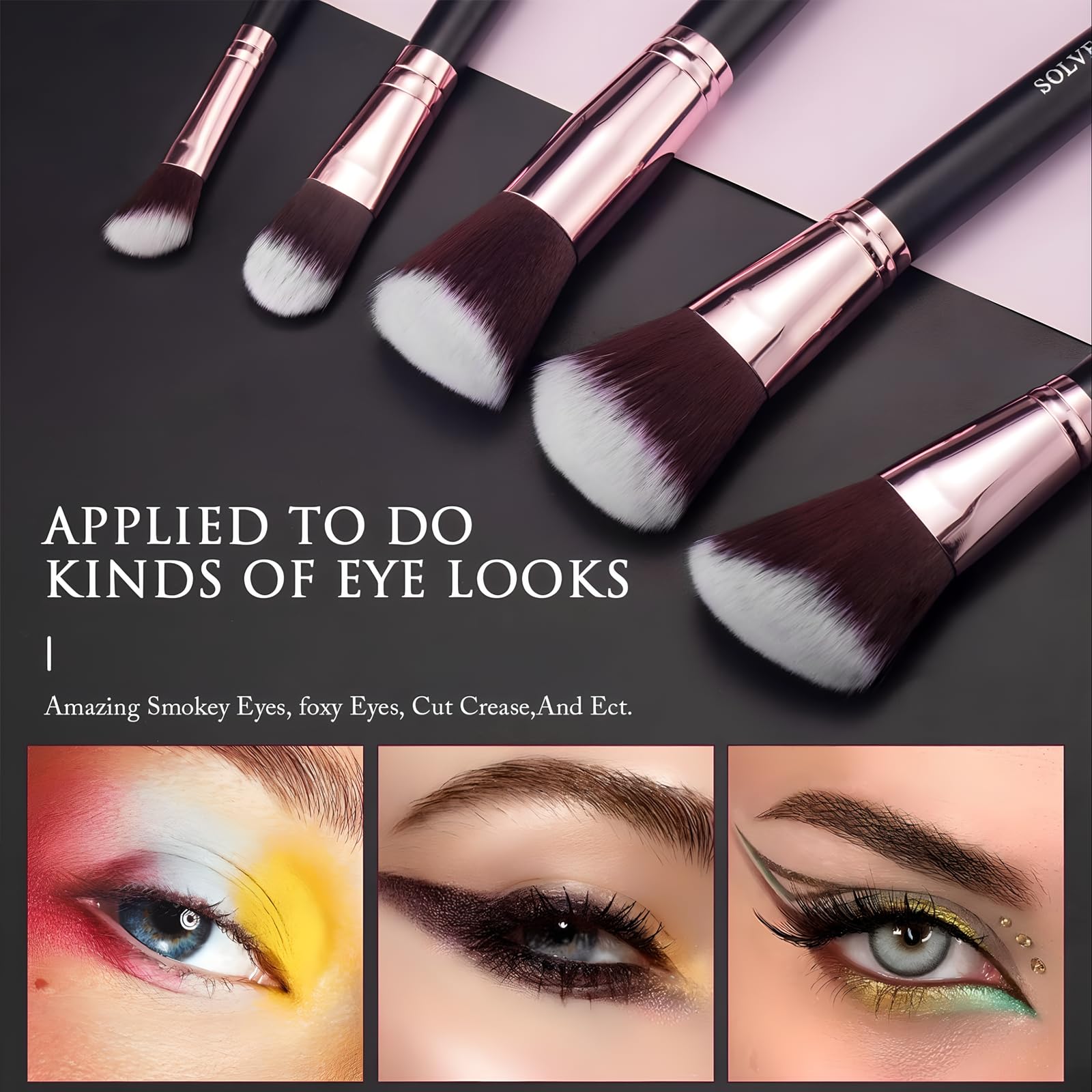 Foto 4 pulgar | Juego de Brochas de Maquillaje Solve 16 Piezas - Venta Internacional