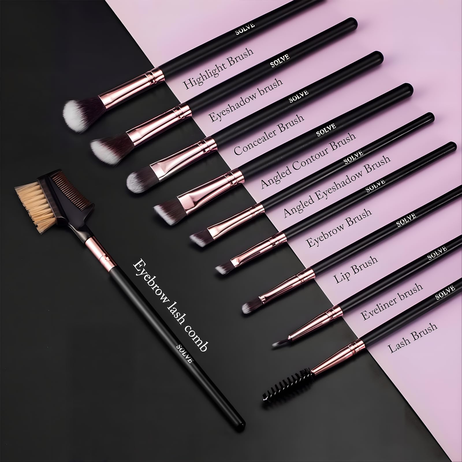 Foto 6 pulgar | Juego de Brochas de Maquillaje Solve 16 Piezas - Venta Internacional