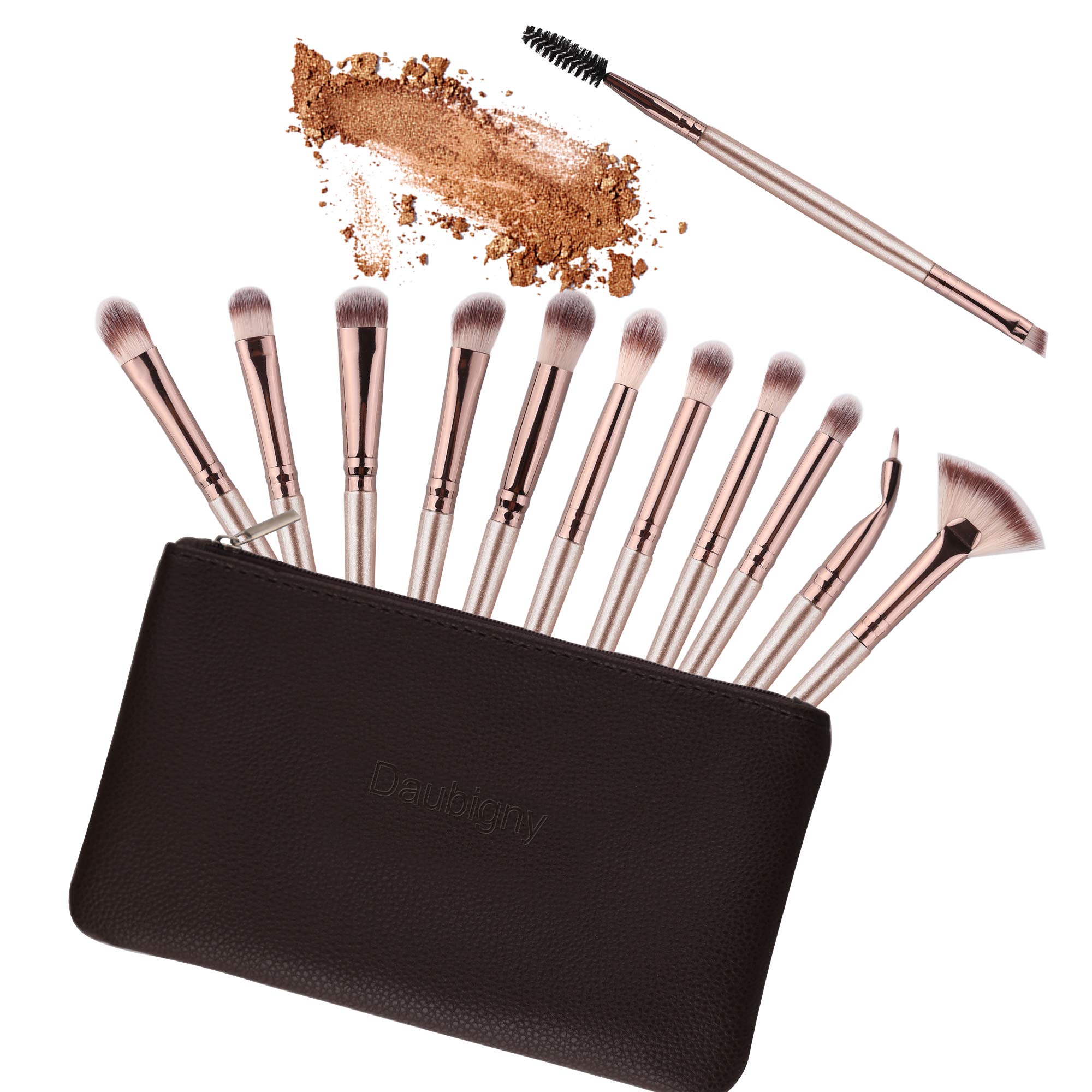 Foto 5 pulgar | Set De Brochas De Maquillaje Daubigny, 12 Unidades, Sombra De Ojos Con Bolsa - Venta Internacional.