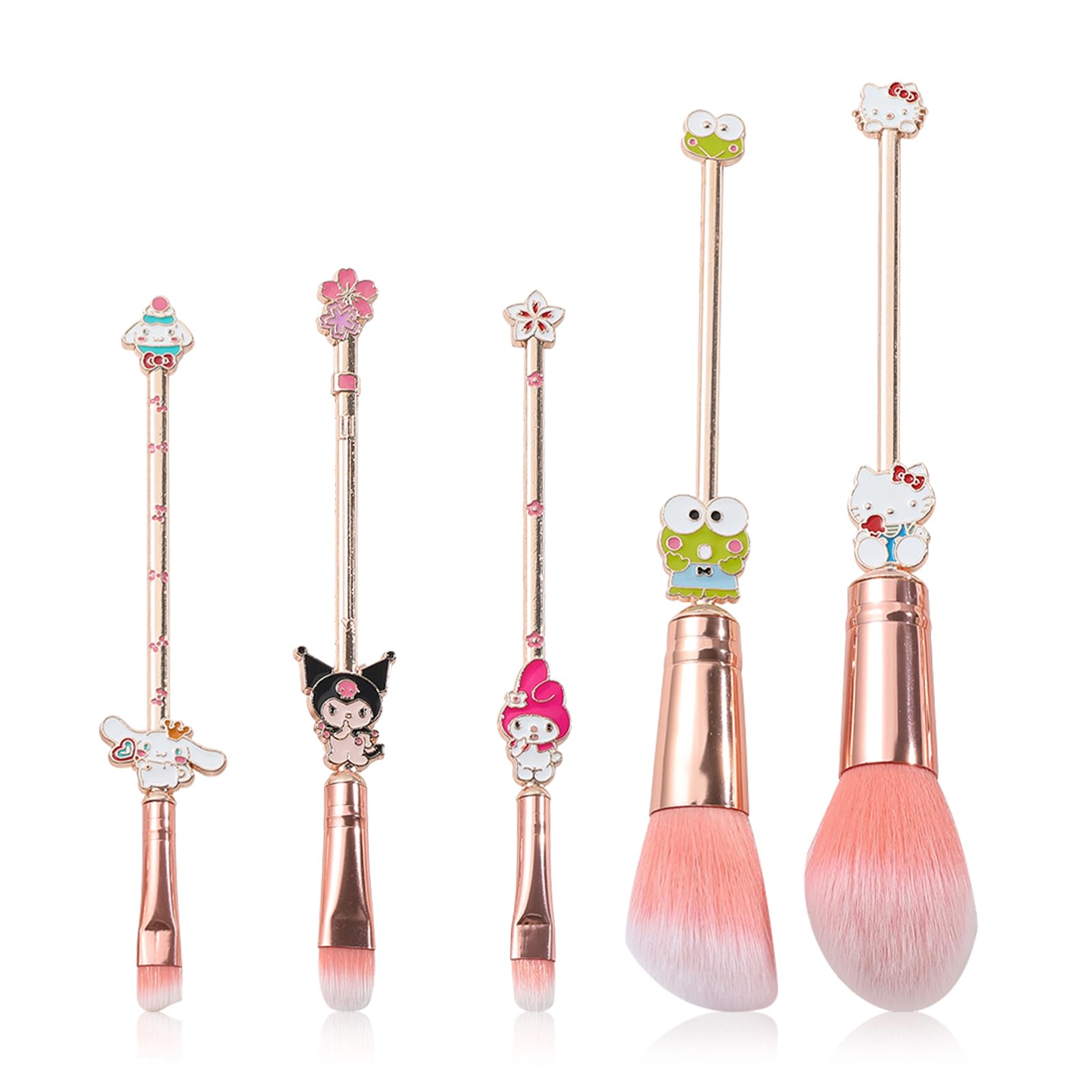 Foto 2 pulgar | Set De Brochas De Maquillaje Con Tema De Anime De Dibujos Animados De Wechip Con Bolsa De Almacenamiento - Venta