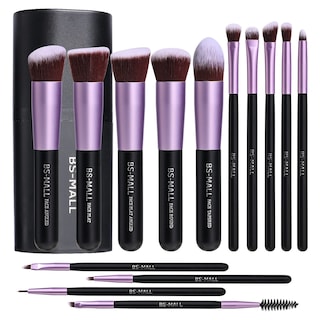 Foto 1 | Brochas De Maquillaje Bs-mall Premium Sintéticas, 14 Unidades, Color Morado - Venta Internacional.