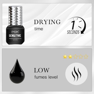 Foto 5 | Pegamento Para Extensiones De Pestañas Emeda Sensitive, 5 Ml, Secado Durante 1 Segundo - Venta Internacional.
