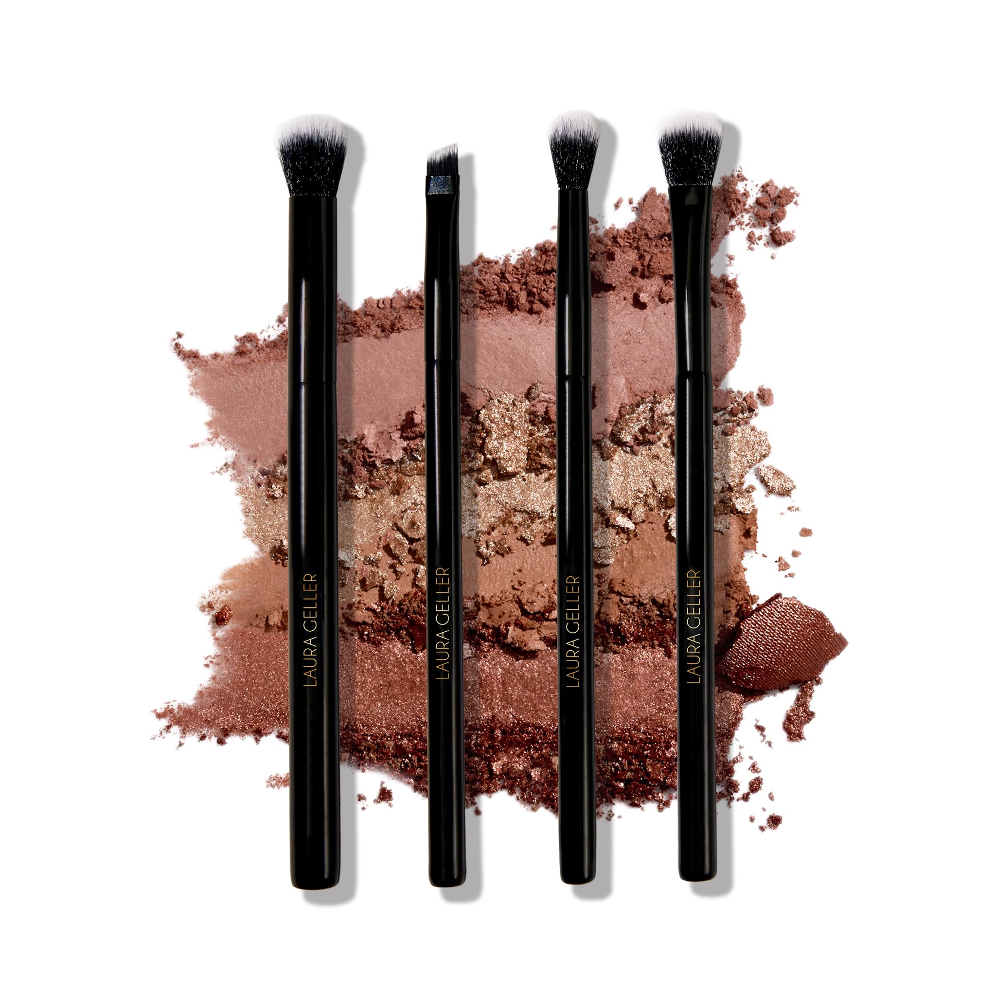 Set De Brochas De Maquillaje Laura Geller Shadow Skills, Sombra De Ojos De 4 Piezas - Venta Internacional.