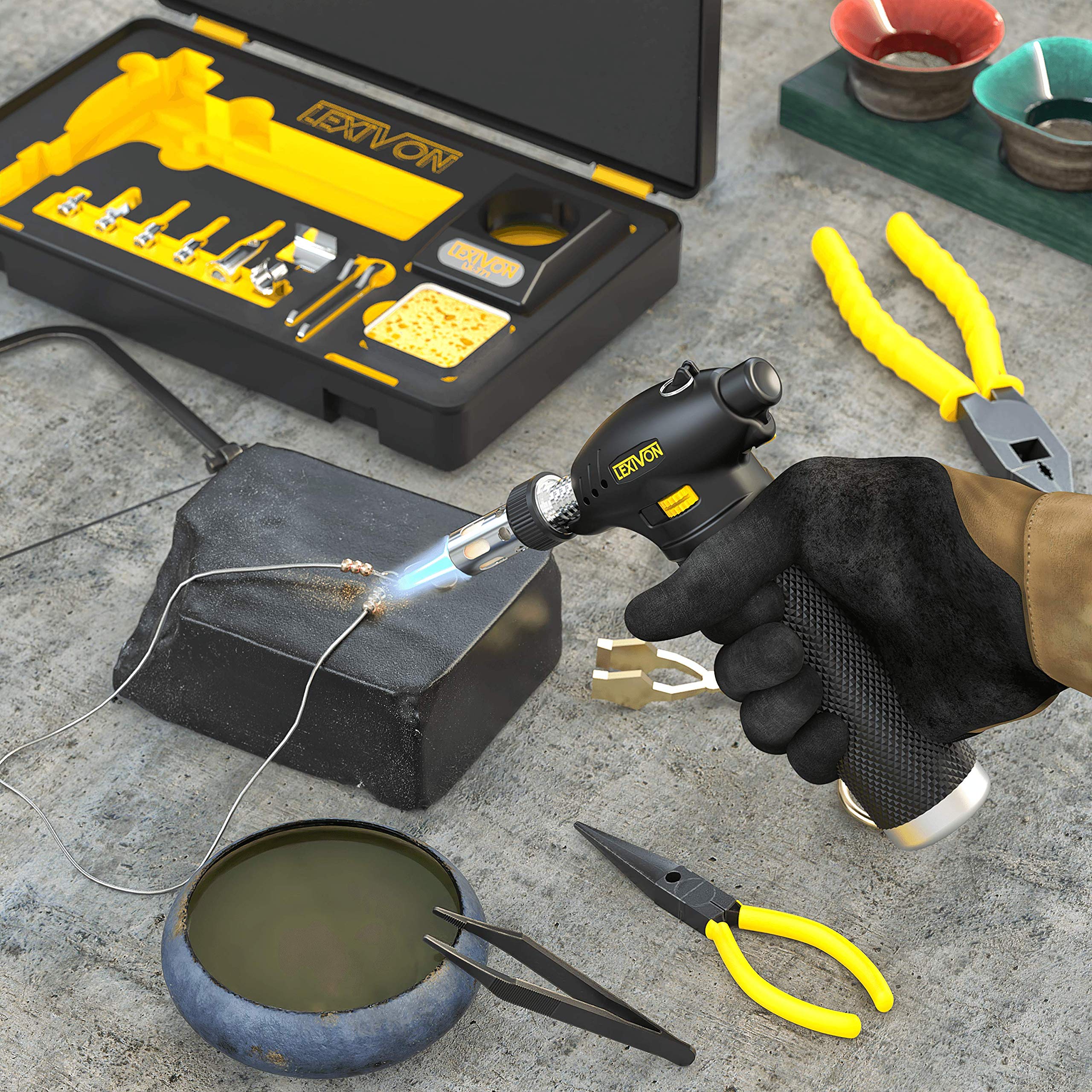 Foto 6 | Kit Multifunción de Antorcha de Butano Lexivon Premium - Venta Internacional