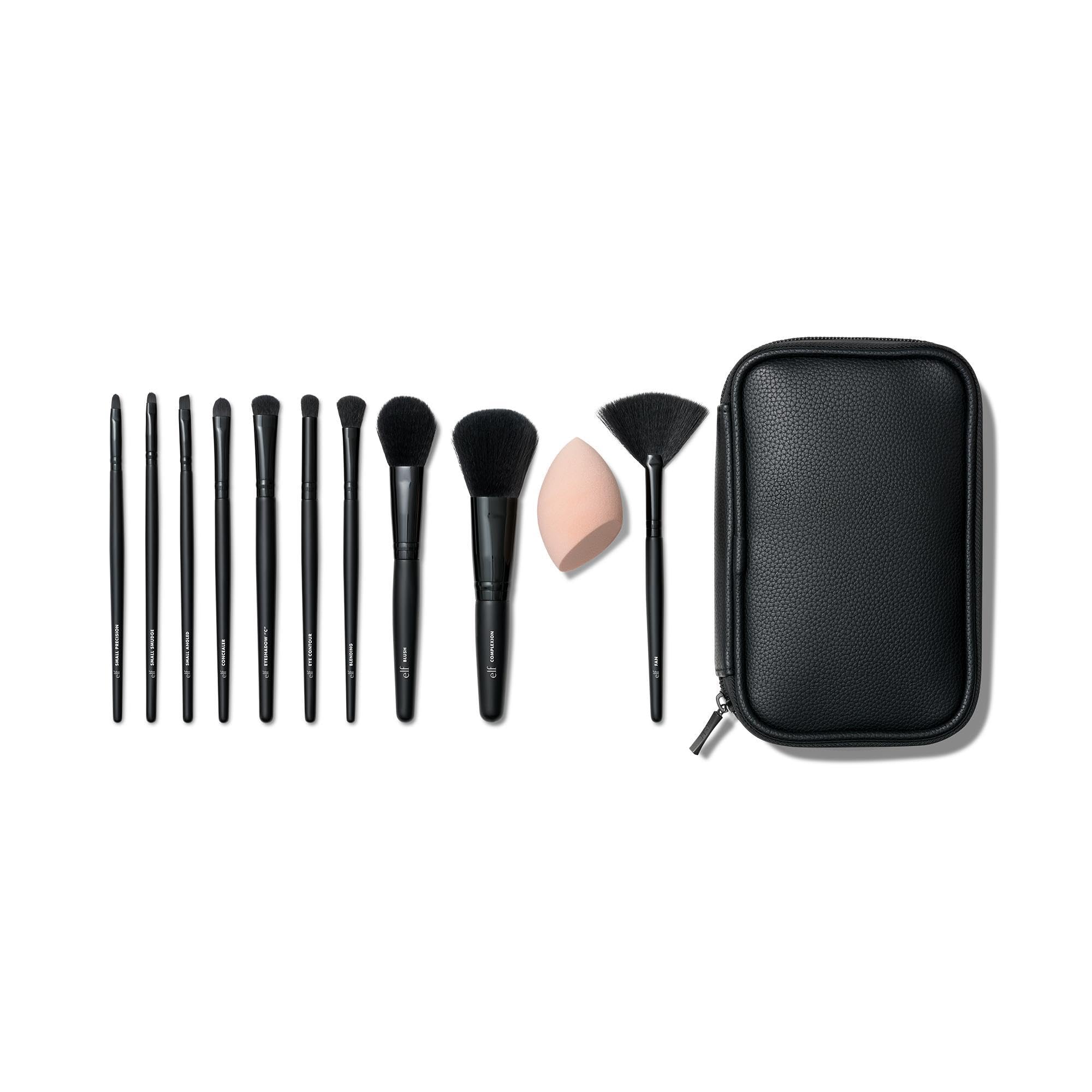 Foto 2 pulgar | Set De Brochas De Maquillaje E.l.f., Para Todo El Rostro Y Los Ojos, 11 Pinceles Veganos - Venta Internacional.