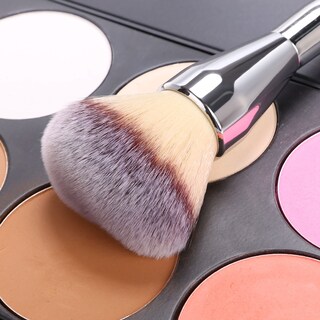 Foto 2 | Brocha De Maquillaje En Polvo, Base, Colorete, Plata, 1 Unidad - Venta Internacional.