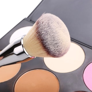 Foto 3 | Brocha De Maquillaje En Polvo, Base, Colorete, Plata, 1 Unidad - Venta Internacional.