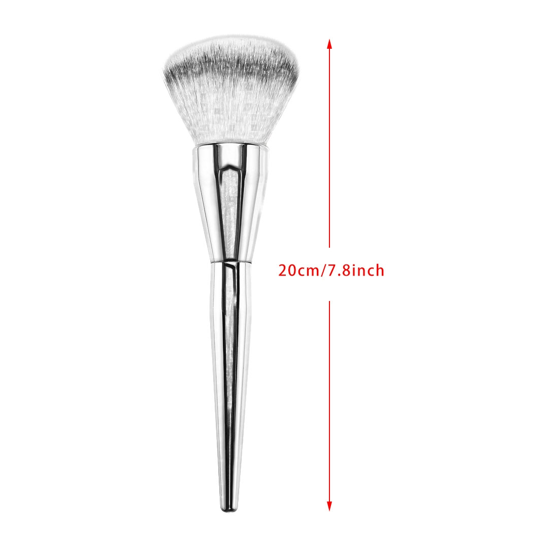 Foto 5 pulgar | Brocha De Maquillaje En Polvo, Base, Colorete, Plata, 1 Unidad - Venta Internacional.