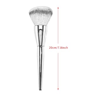 Foto 4 | Brocha De Maquillaje En Polvo, Base, Colorete, Plata, 1 Unidad - Venta Internacional.