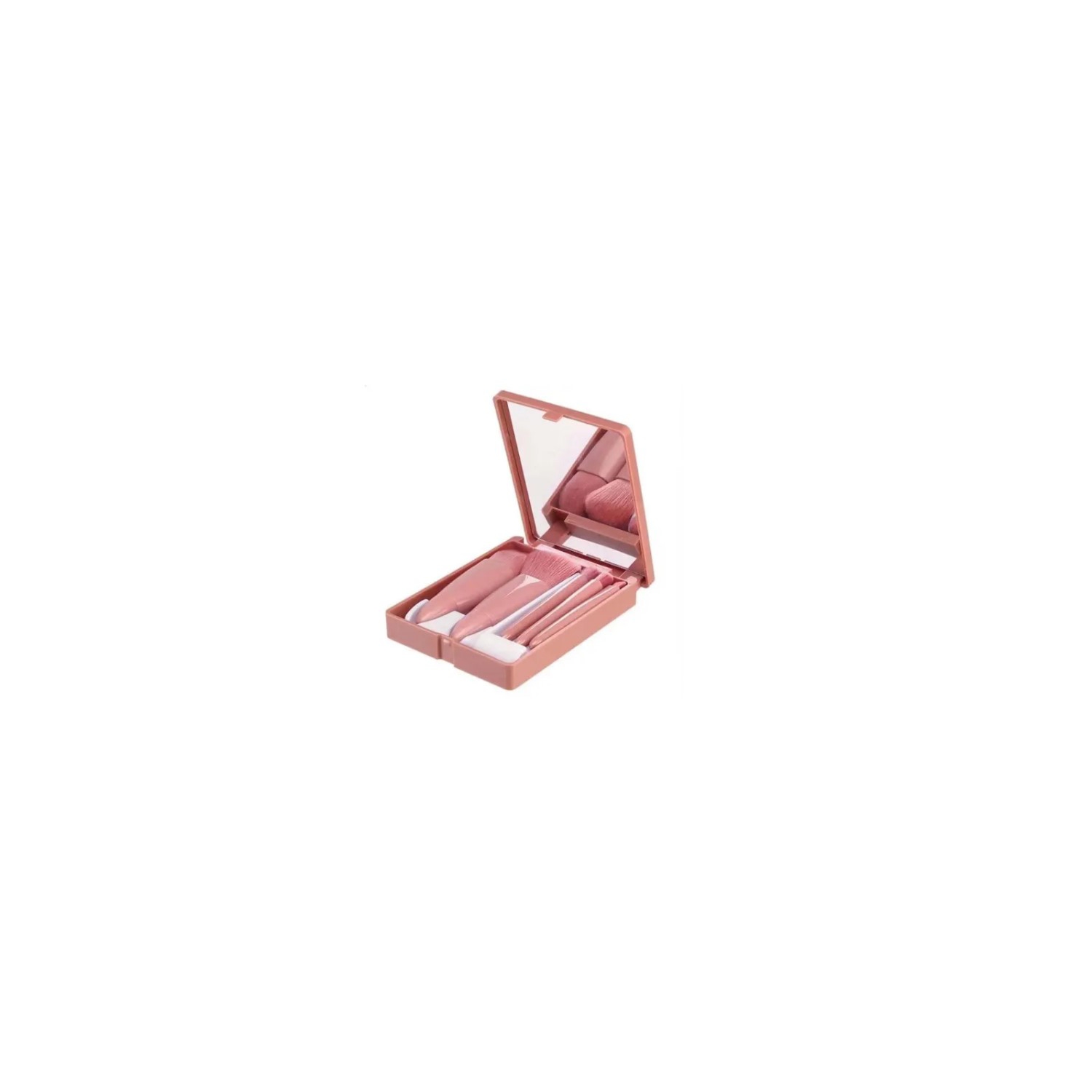 Foto 2 pulgar | Set De Brochas De Maquillaje Profesional Con Funda De Espejo X5 Sintéticas - Venta Internacional.