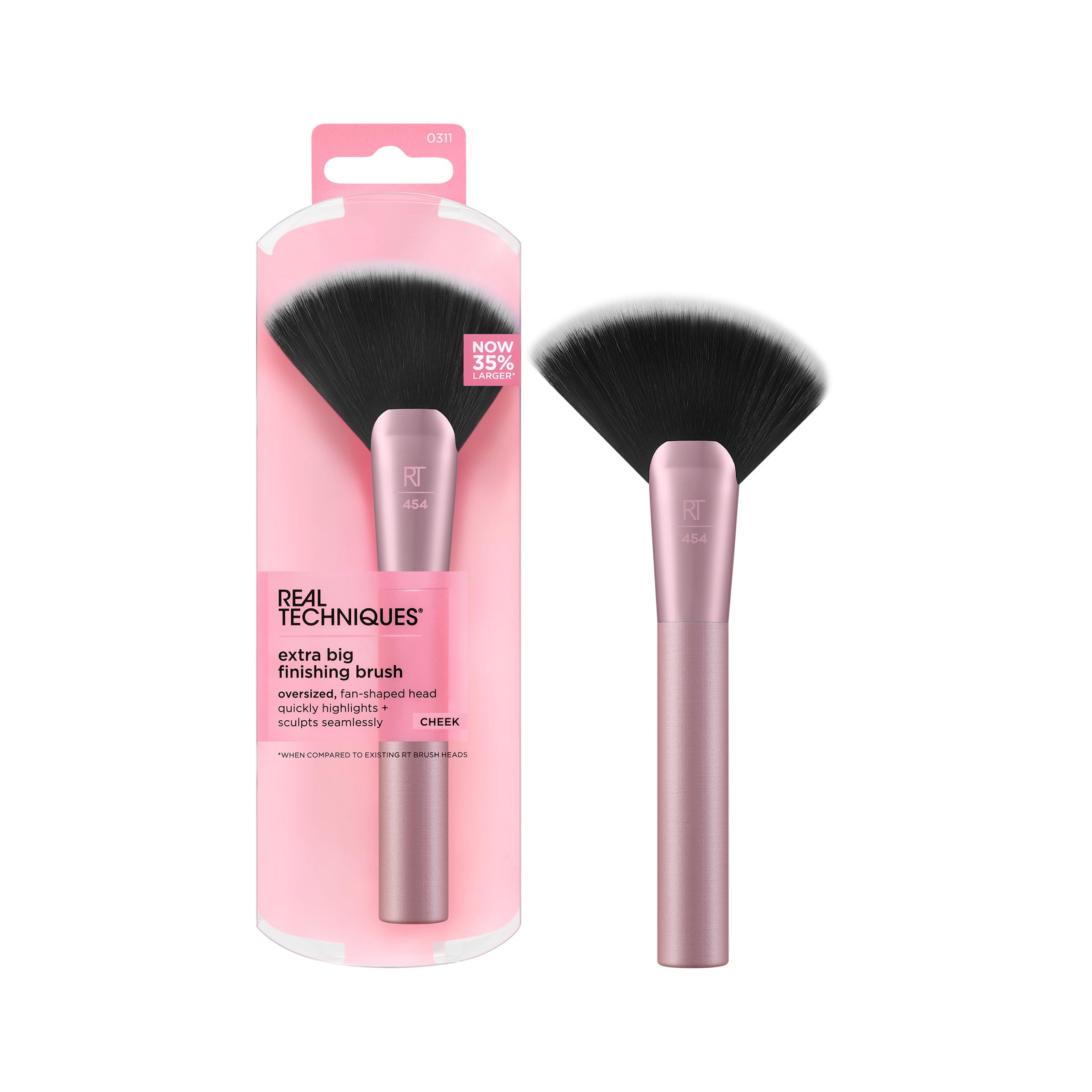 Brocha De Maquillaje Real Techniques, Brocha De Acabado Extra Grande - Venta Internacional. $516