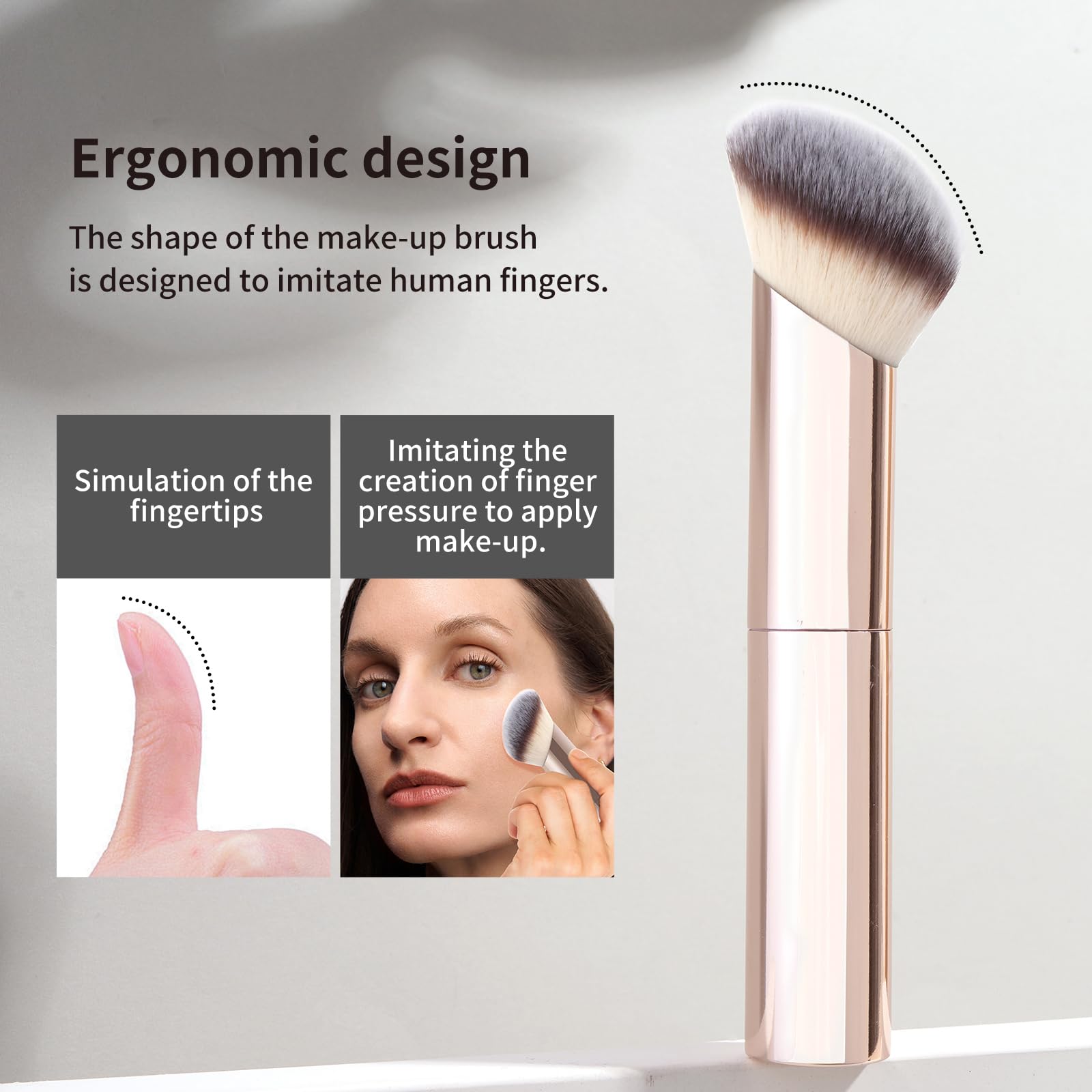 Foto 4 | Set De Brochas De Maquillaje Maange Foundation, 20 Unidades, Con Bolsa Dorada - Venta Internacional.