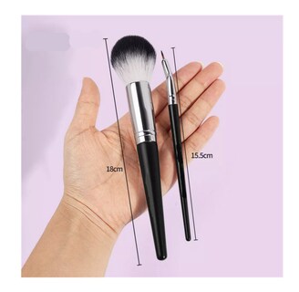 Foto 3 | Set De Brochas Maquillaje Profesional 18 Piezas, Color Negro + Plata Belug