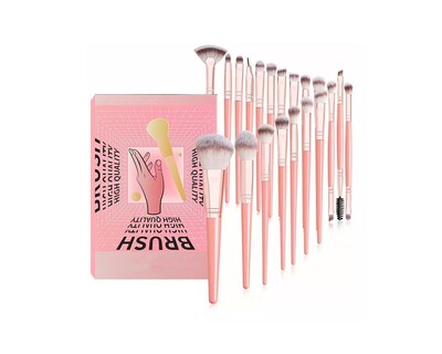 Foto 1 | Kit Brochas 20 Pcs Maquillaje Rosa