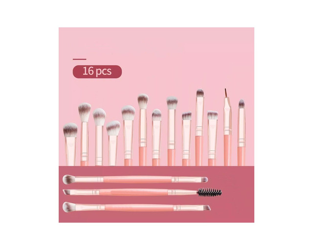 Foto 4 pulgar | Kit Brochas 20 Pcs Maquillaje Rosa