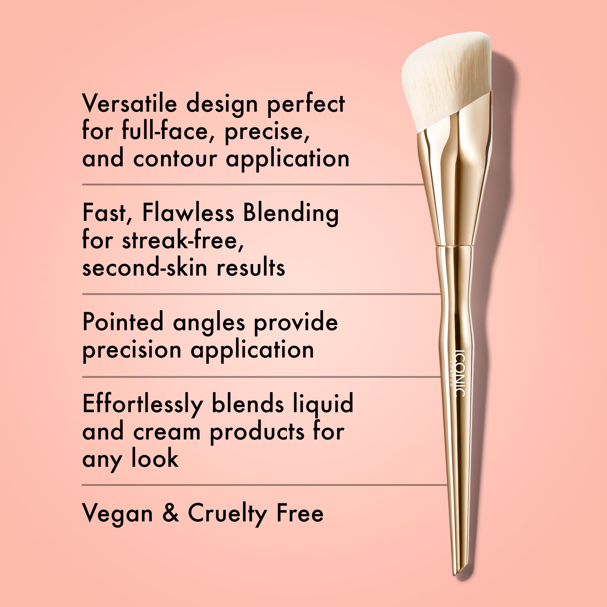 Foto 3 pulgar | Crema Líquida Brush Iconic London Complexion Flawless Finish - Venta Internacional.