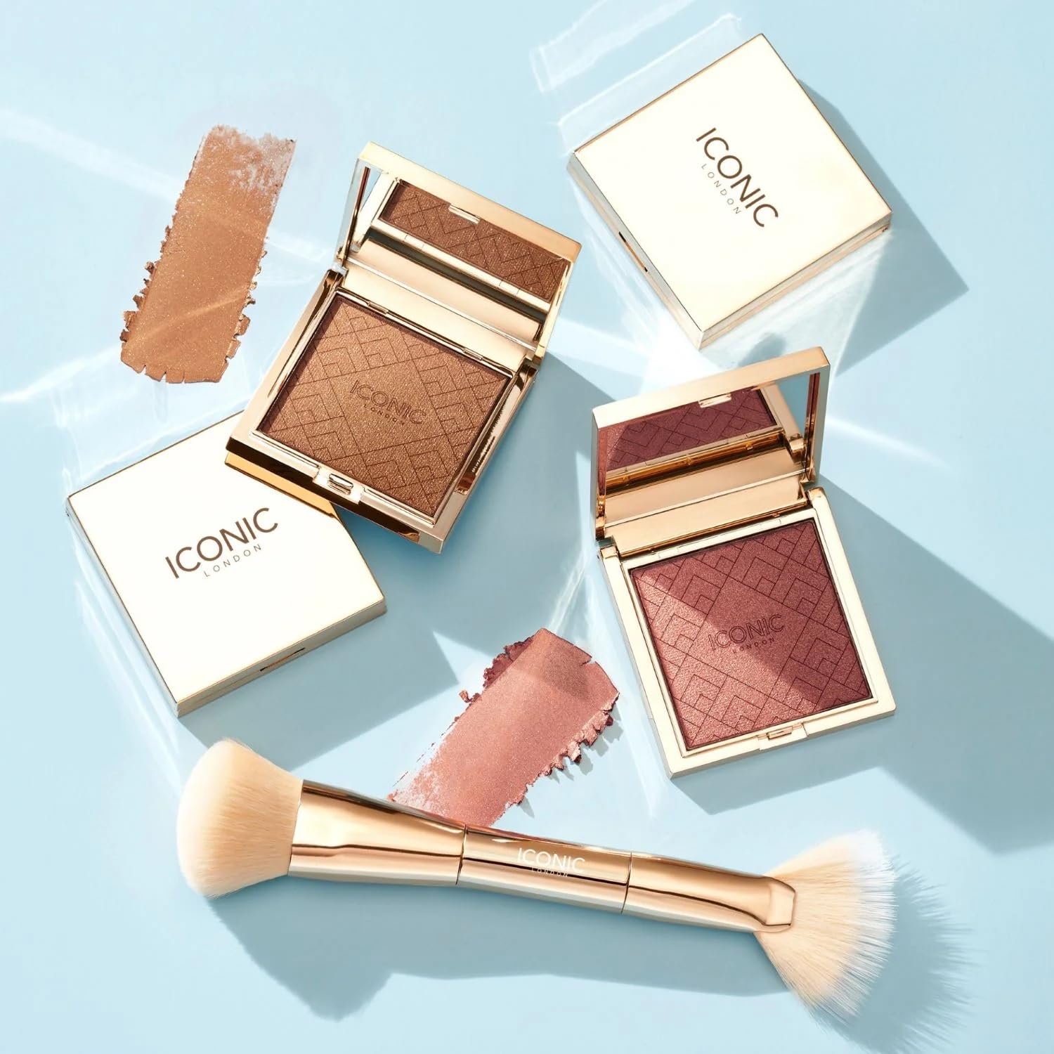 Foto 5 pulgar | Brocha De Maquillaje Iconic London Cheek Glow Duo Brush Vegan - Venta Internacional.