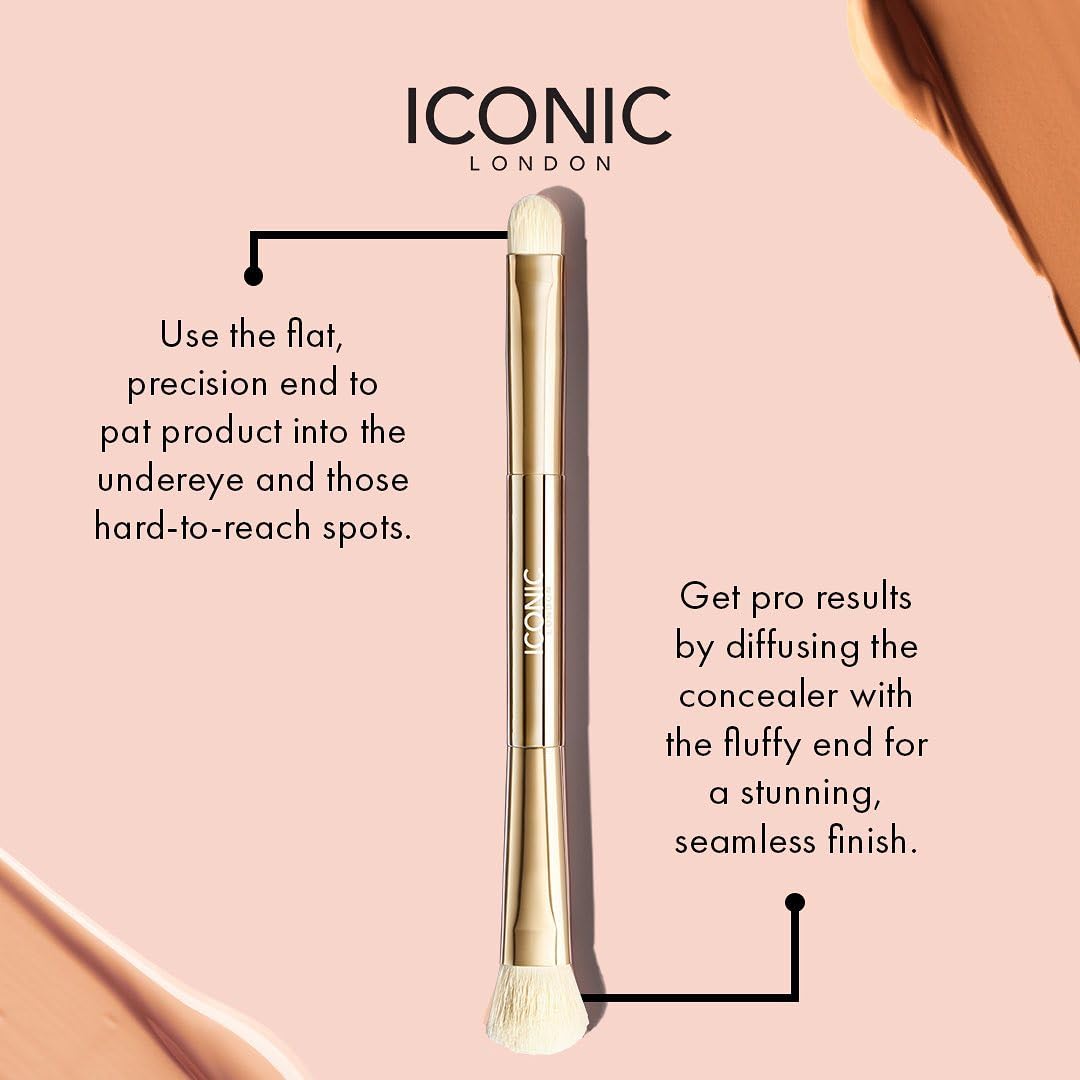 Foto 4 pulgar | Corrector Duo Brush Iconic London Buff And Blend Vegan - Venta Internacional.