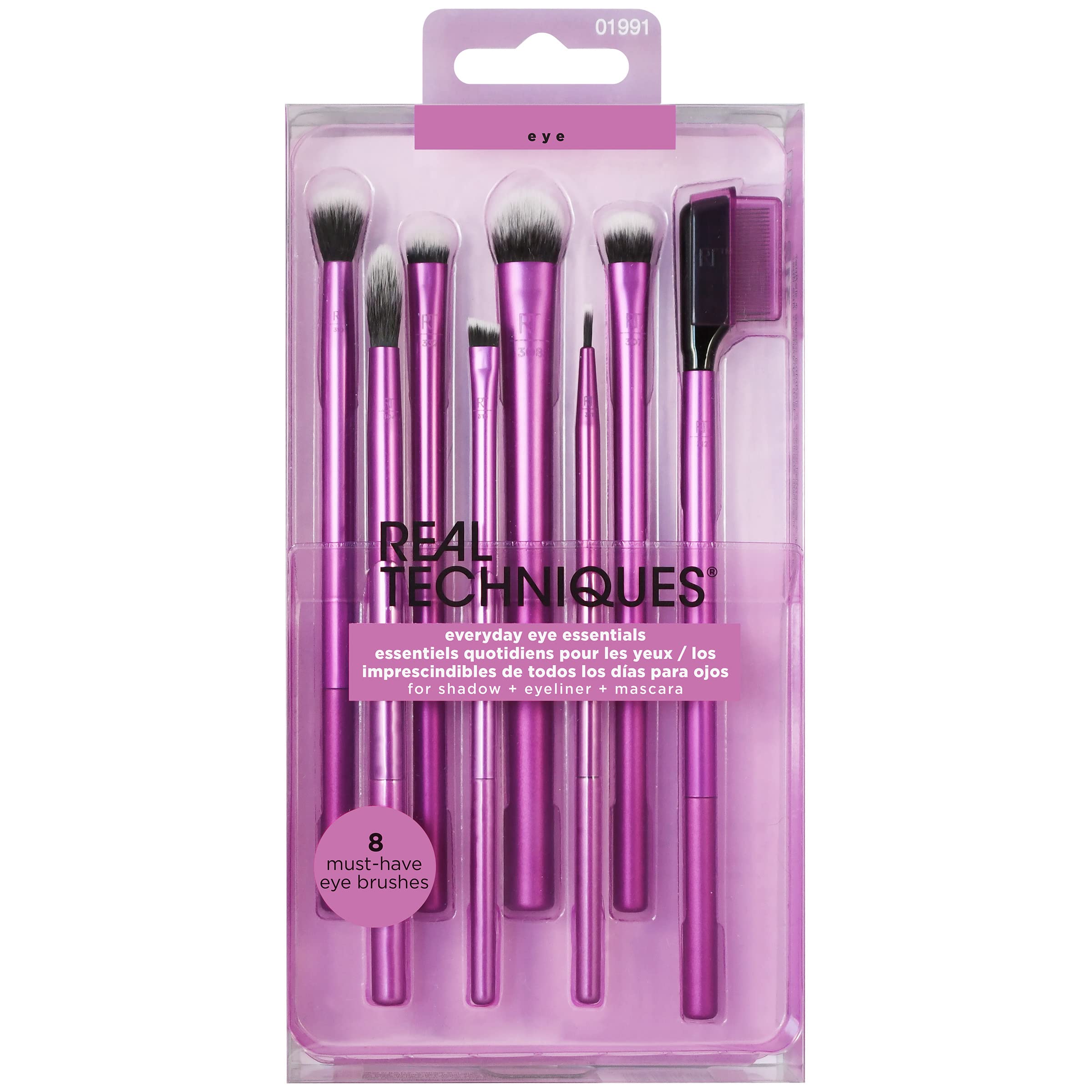 Foto 3 pulgar | Kit De Brochas De Maquillaje Real Techniques Everyday Eye Essentials, 8 Unidades - Venta Internacional.
