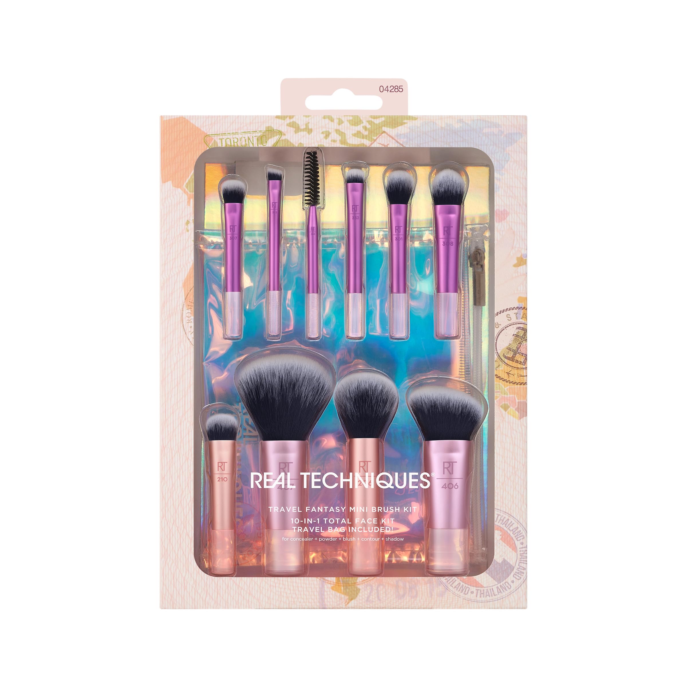Foto 3 pulgar | Set De Brochas De Maquillaje Real Techniques Travel Fantasy, 11 Piezas - Venta Internacional.