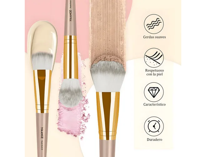 Foto 4 pulgar | Set Xtellar 25 Brochas De Maquillaje Profesionales Alta Calidad