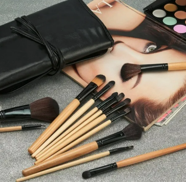 Foto 4 pulgar | Brochas Xtellar De Maquillaje Kit 24 Pcs Para Maquillaje Profesional
