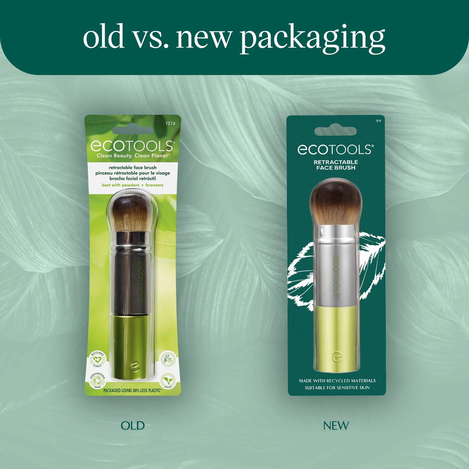 Foto 2 | Brocha De Maquillaje Ecotools Retráctil Kabuki Face, 1 Unidad - Venta Internacional.