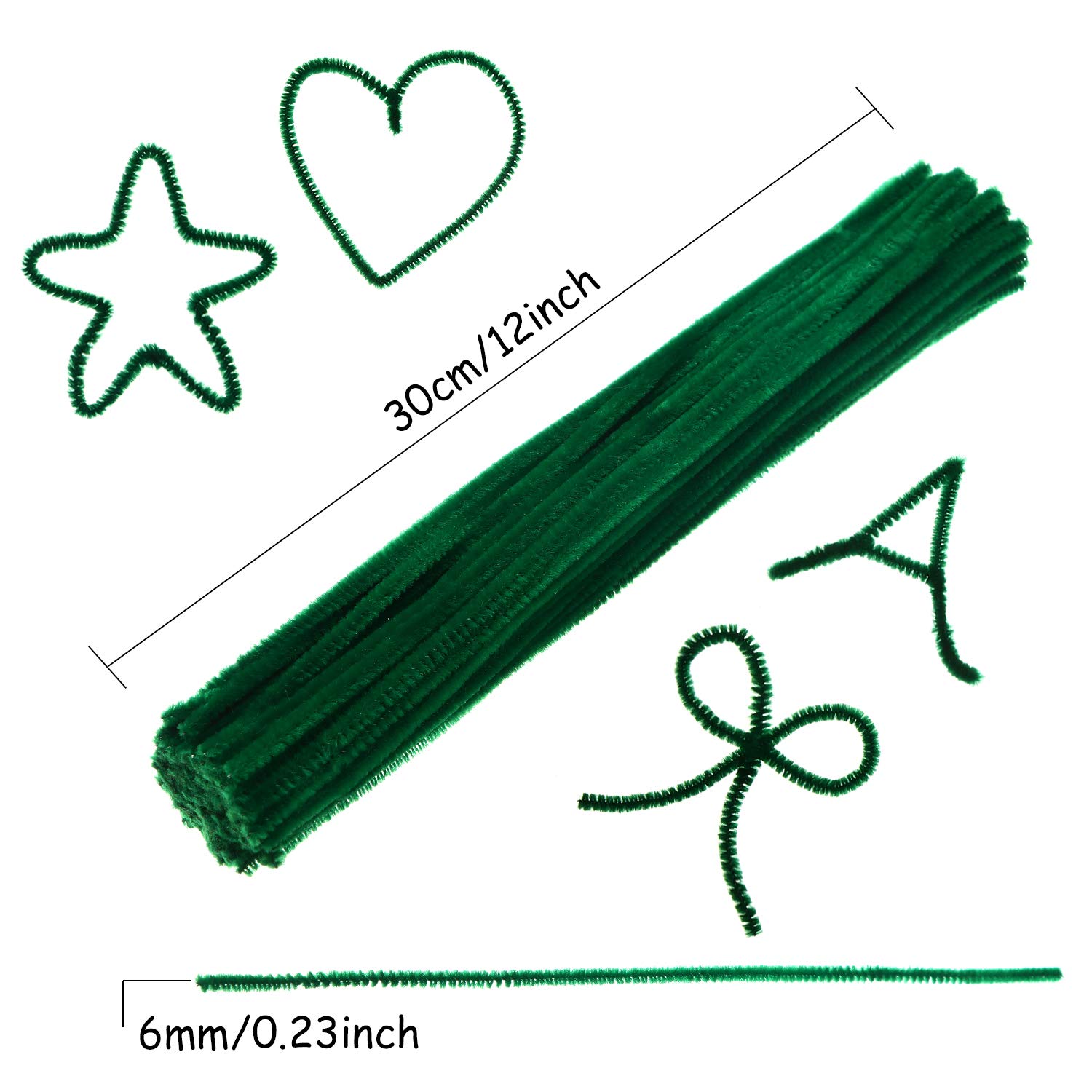 Foto 2 | Limpiapipas Bbto Jumbo Chenille Stem 400 Piezas (verde) - Venta Internacional.