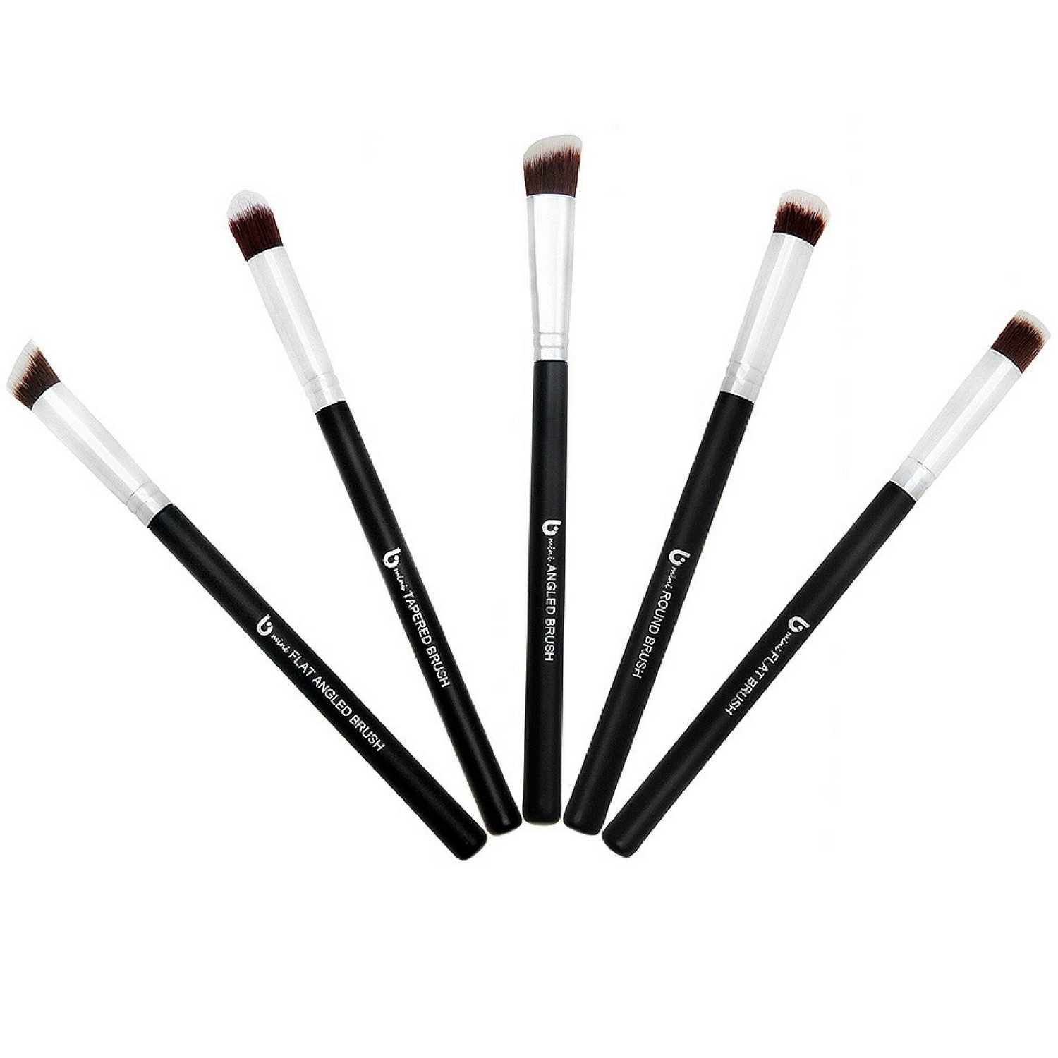 Foto 2 pulgar | Set De Brochas De Maquillaje Beauty Junkees Mini Kabuki 5 Piezas Professional - Venta Internacional.