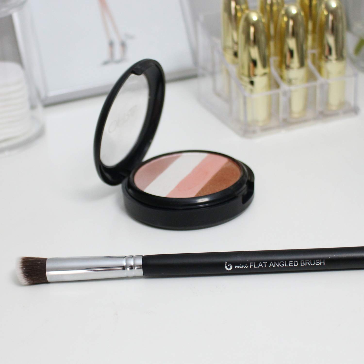 Foto 8 pulgar | Set De Brochas De Maquillaje Beauty Junkees Mini Kabuki 5 Piezas Professional - Venta Internacional.
