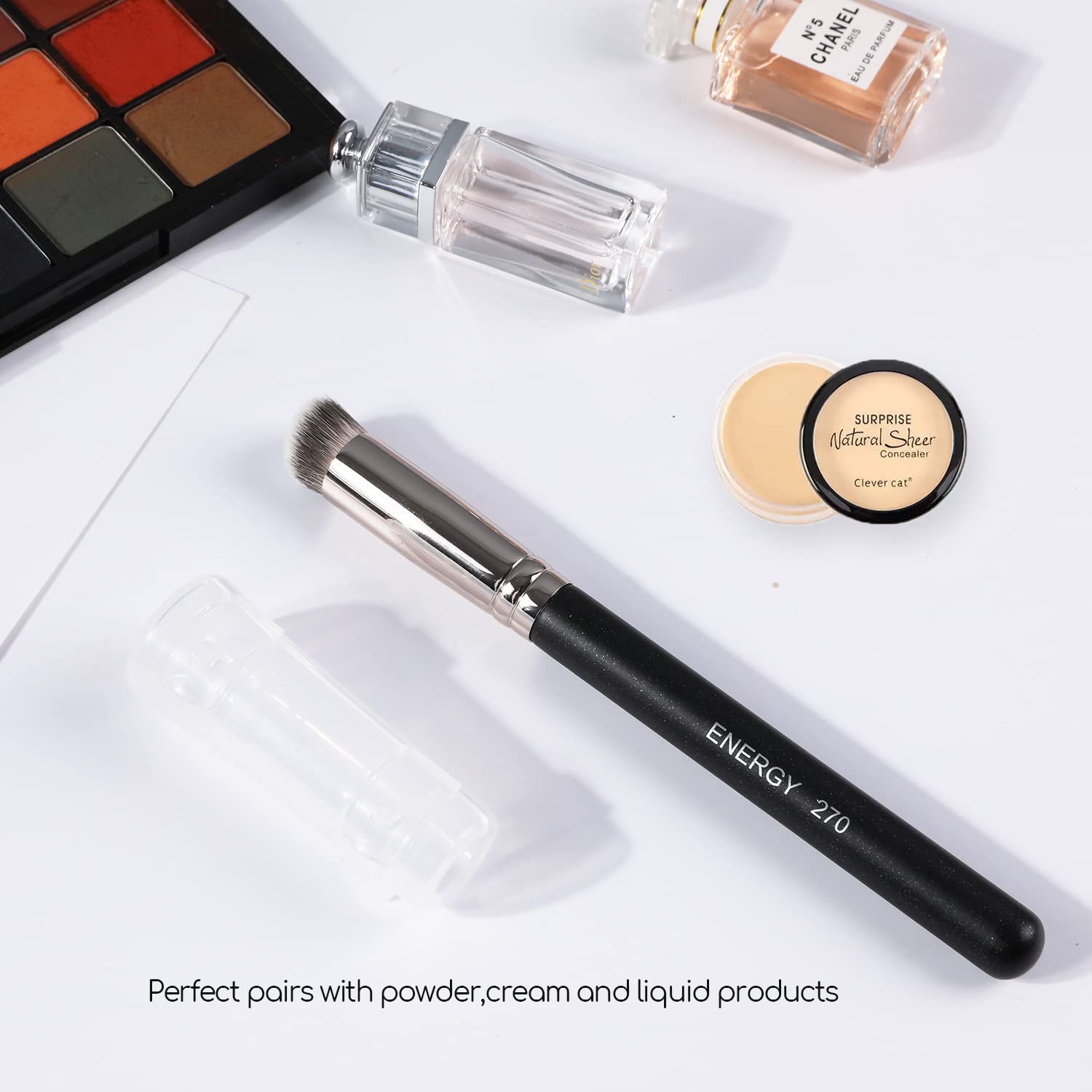 Foto 7 | Corrector Para Debajo De Los Ojos Brush Energy, Minisuperficie Plana, Kabuki 270 - Venta Internacional.