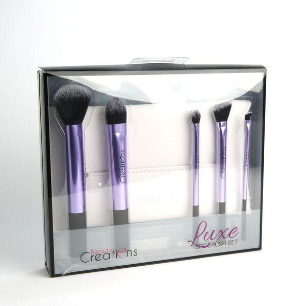 Set De 5 Brochas De Maquillaje Morado Beauty Creations