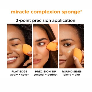 Foto 2 | Real Techniques, Paquete De 2 Esponjas Miracle Complexion, Esponja De Maquillaje Multifuncional 3 En 1, Tecnología
