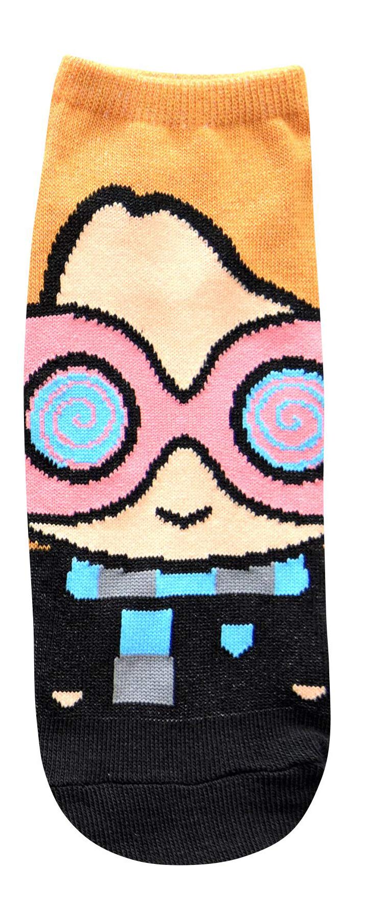 Foto 6 | Pack De 5 Calcetines Tobilleros Con Diseño Artístico De Harry Potter, Bonito Personaje De Chibi - Venta Internacional.