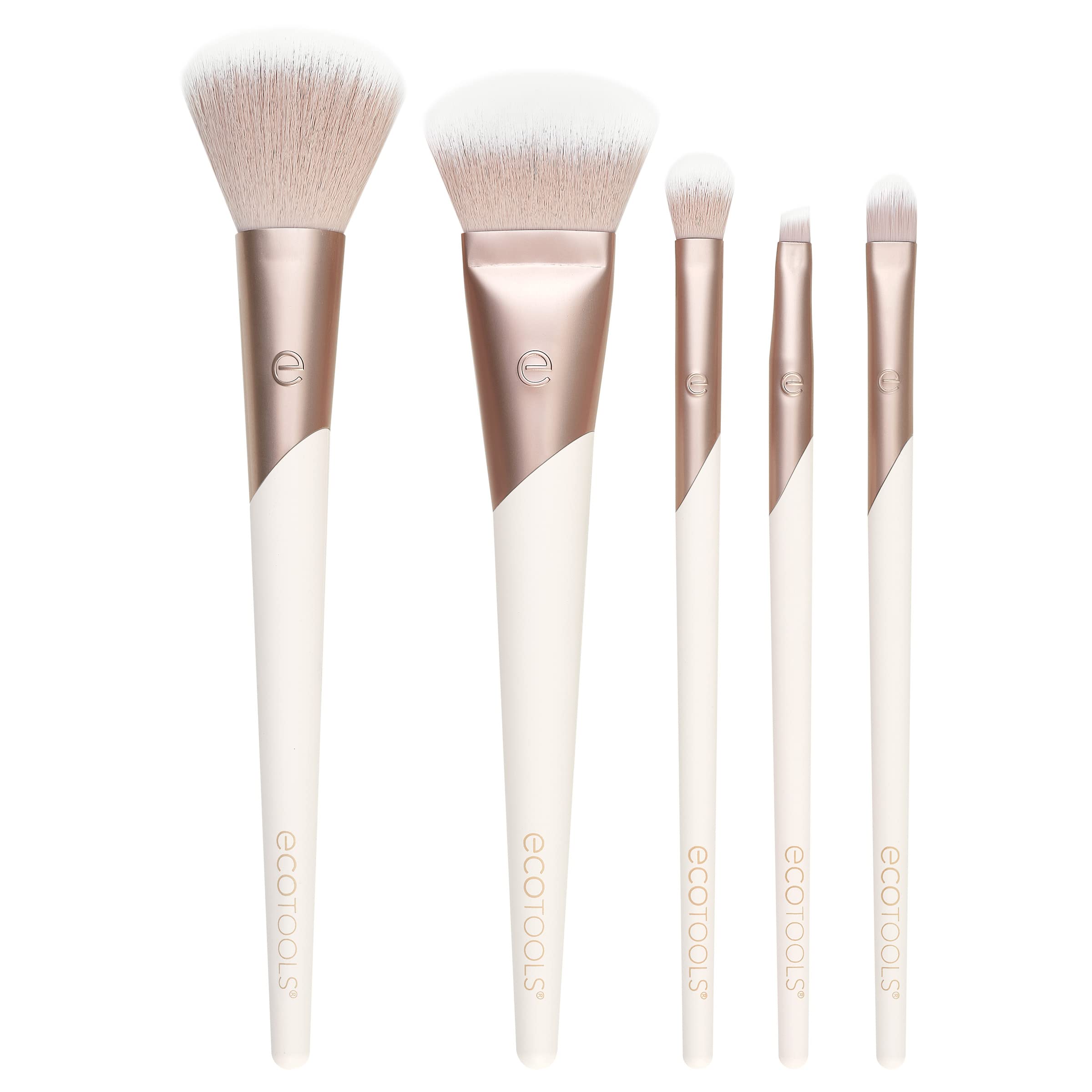 Juego De Cepillos Ecotools Luxe Natural Elegance Professional, 5 Piezas - Venta Internacional.