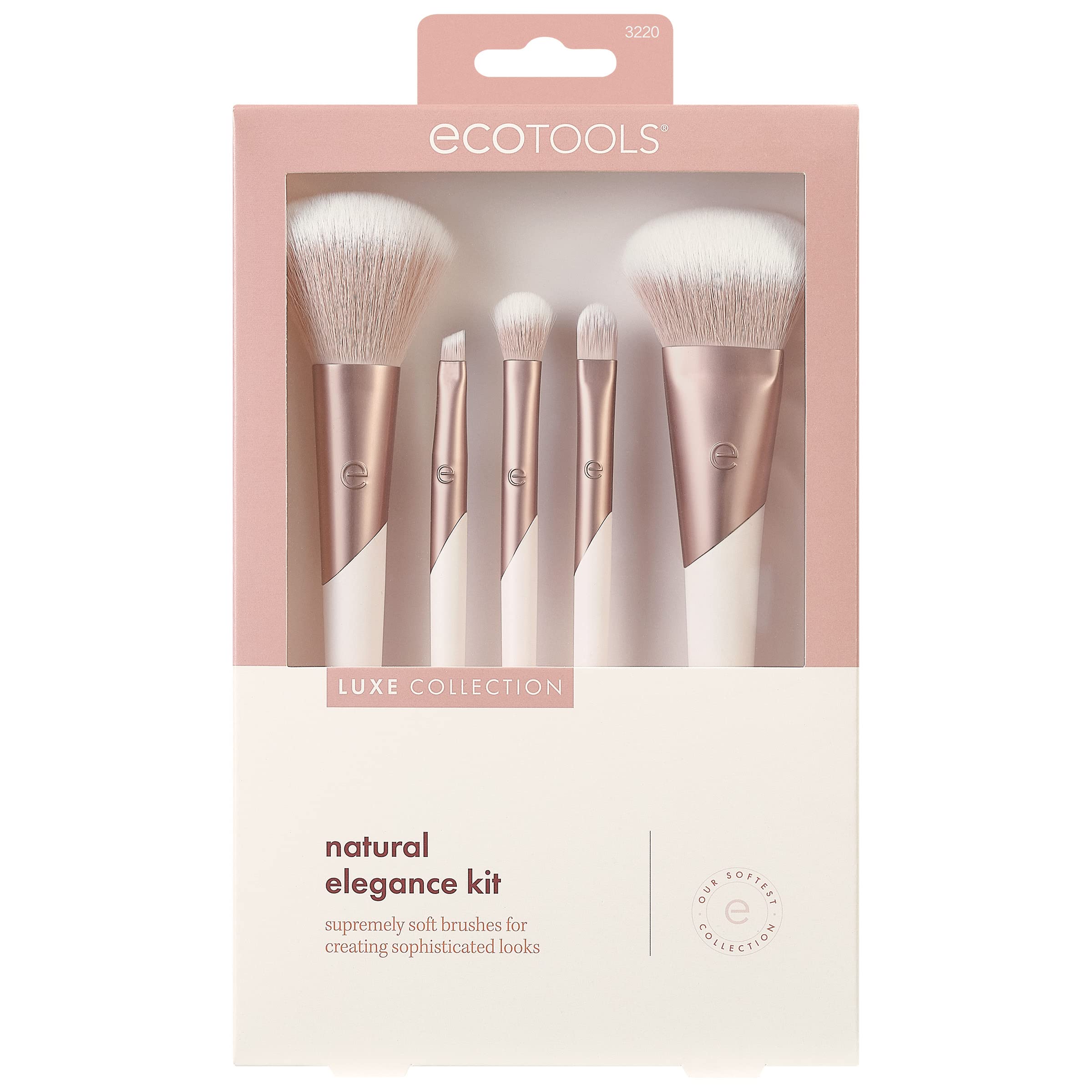 Foto 3 pulgar | Juego De Cepillos Ecotools Luxe Natural Elegance Professional, 5 Piezas - Venta Internacional.