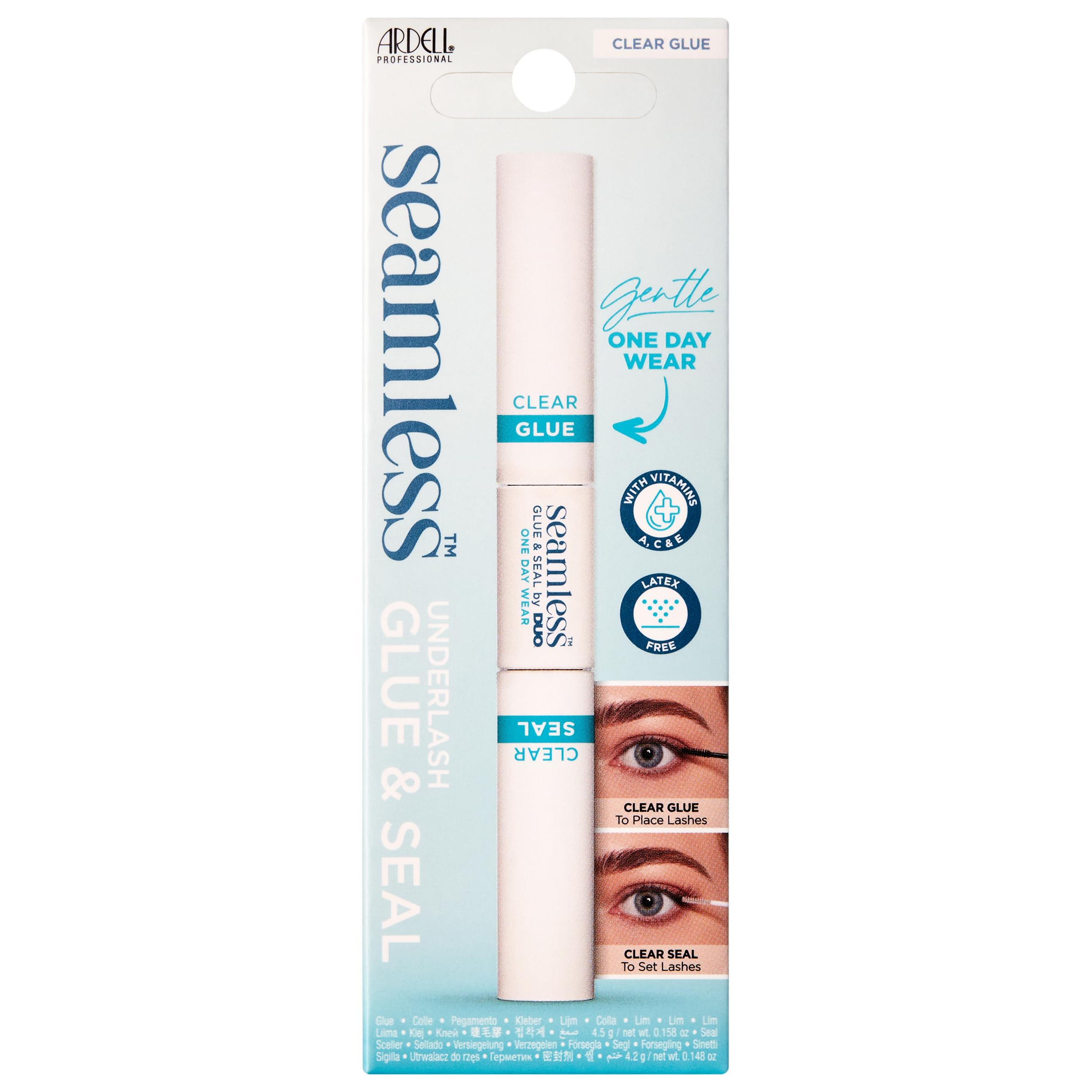 Pegamento Para Pestañas Ardell Seamless Under Lash Clusters, 4,2 Ml, Transparente - Venta Internacional. $614